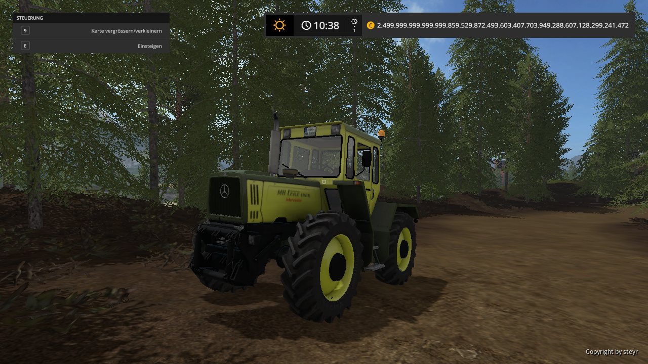 Mb trac 1800 im wald