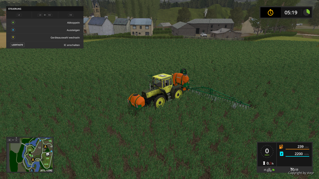 spritzen mit mb trac 1300