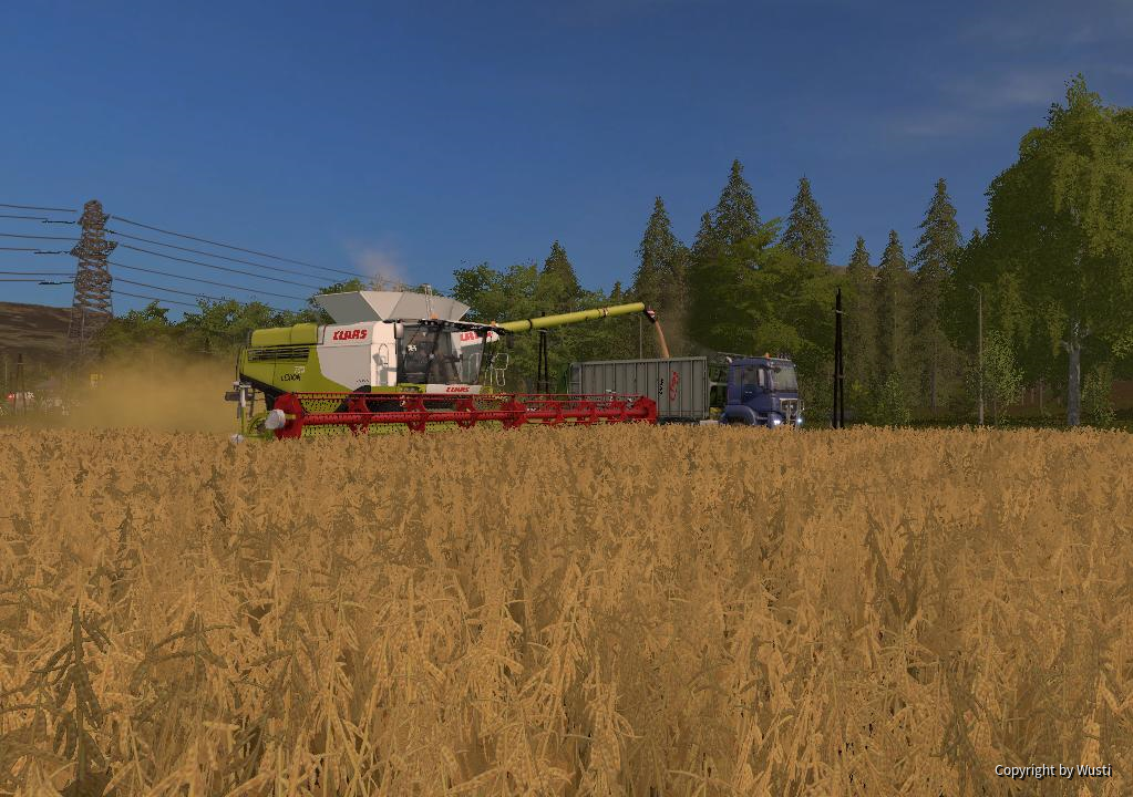 Claas 780 & MAN TGS Flieglaufbau