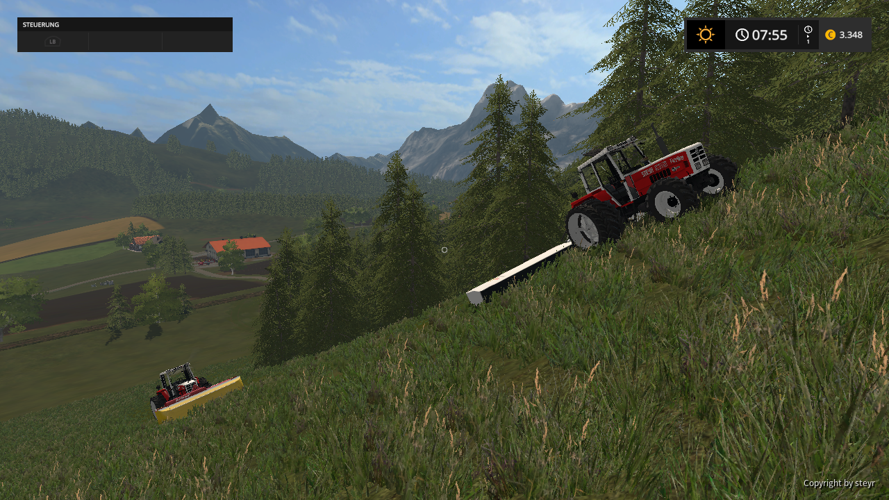 mähen auf der alm