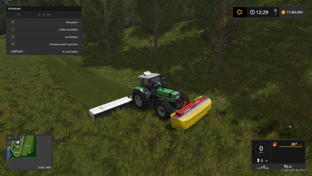 mähen mit dem Duetz Agrostar 6.81
