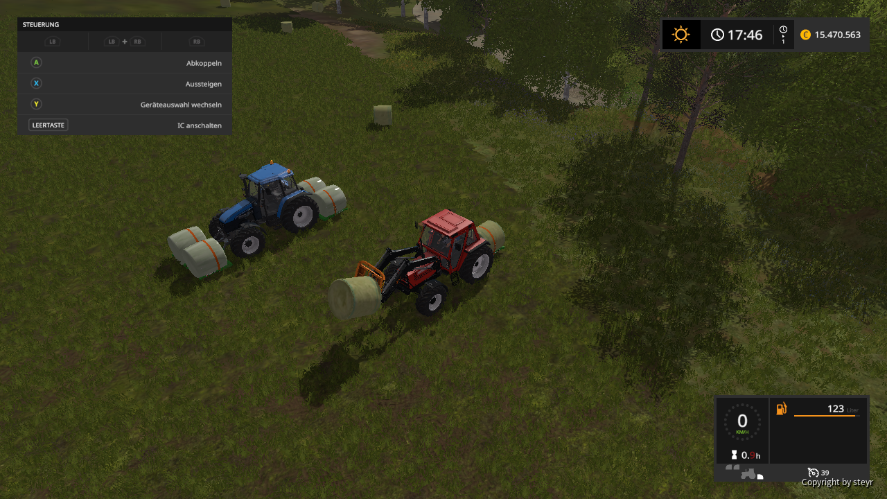ballenaufladen mit New Holland Power