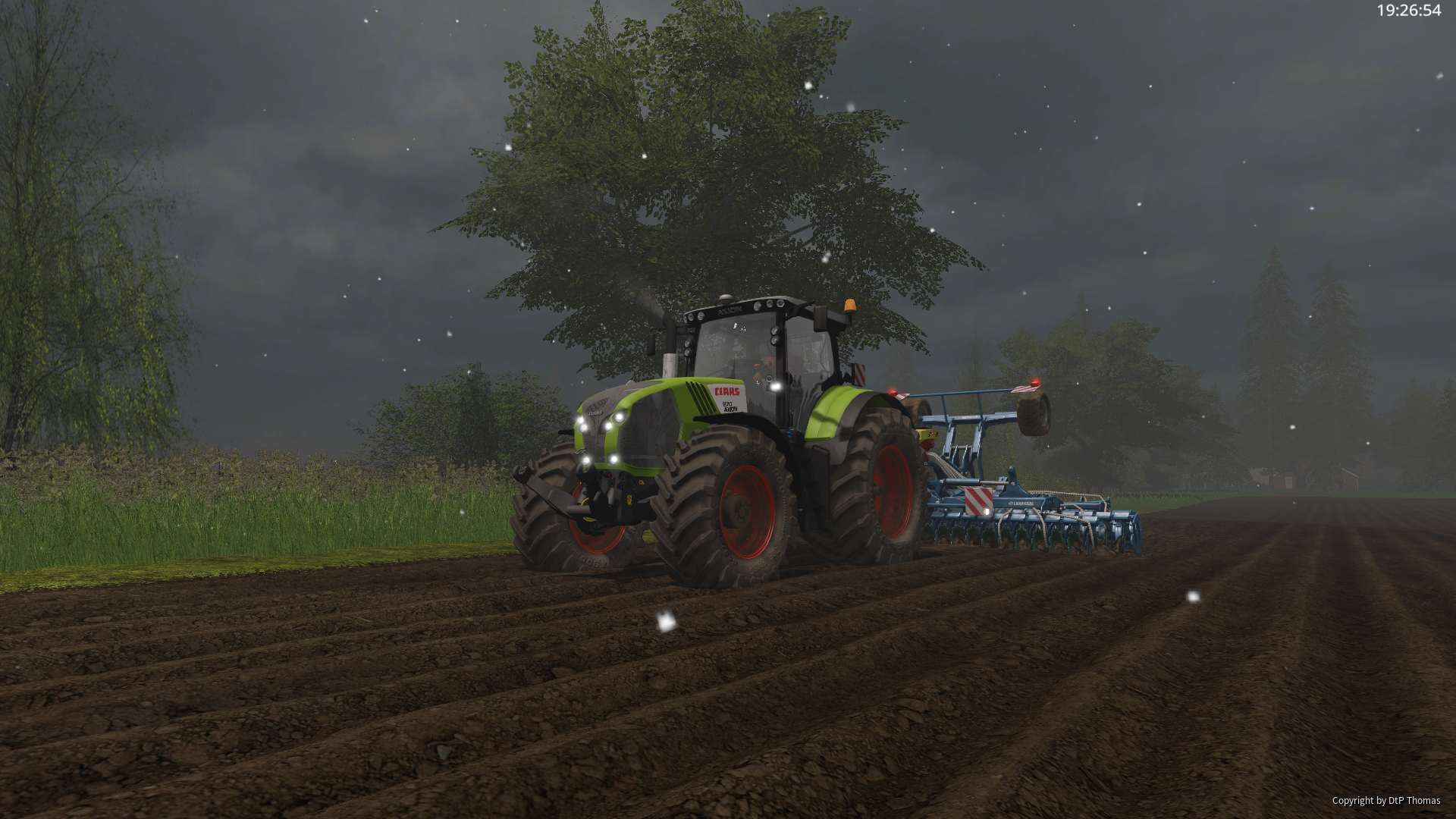 Mal mit einem Claas unterwegs