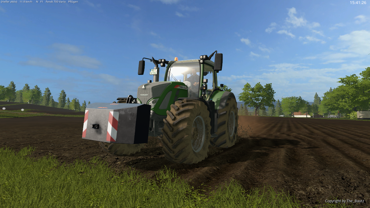 Fendt beim Pflügen