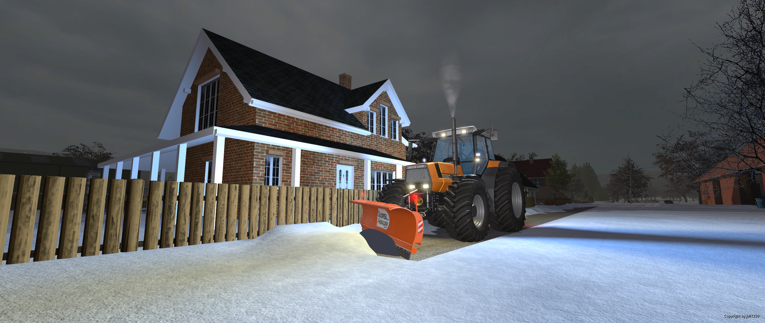 Schneeschieben mit dem Agrostar 6.61