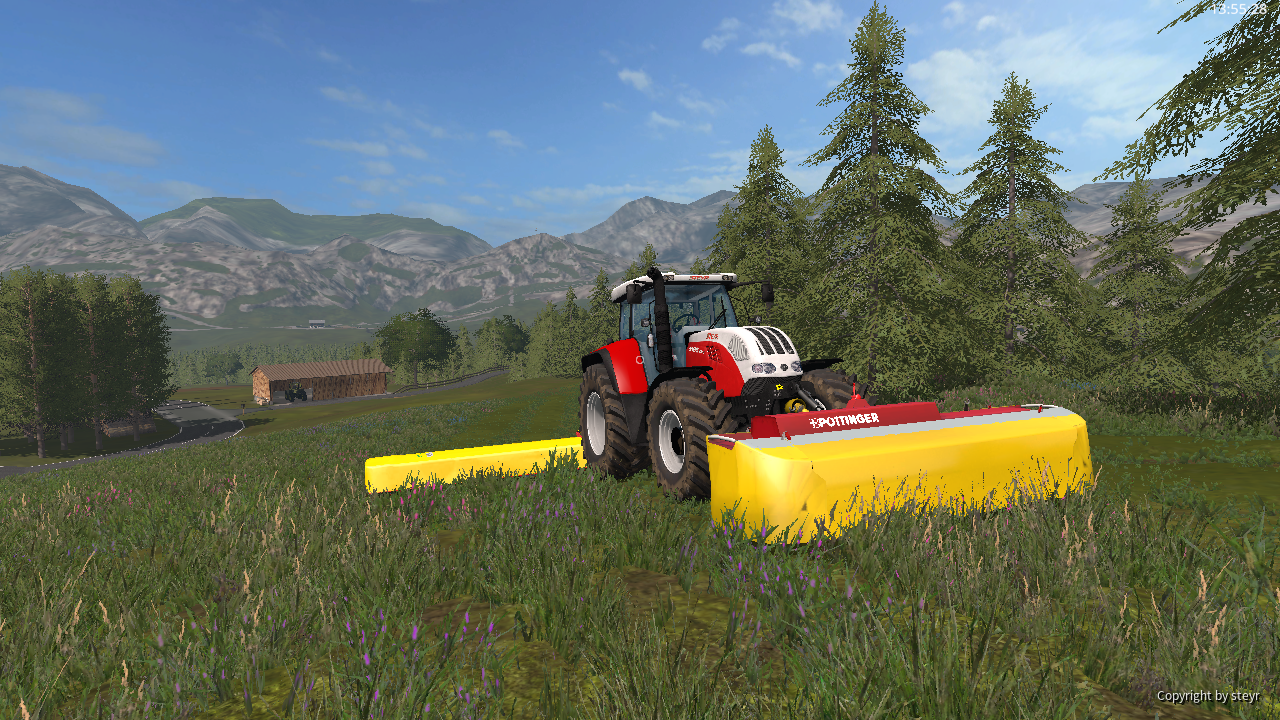 Mähen mit steyr cvt 6195