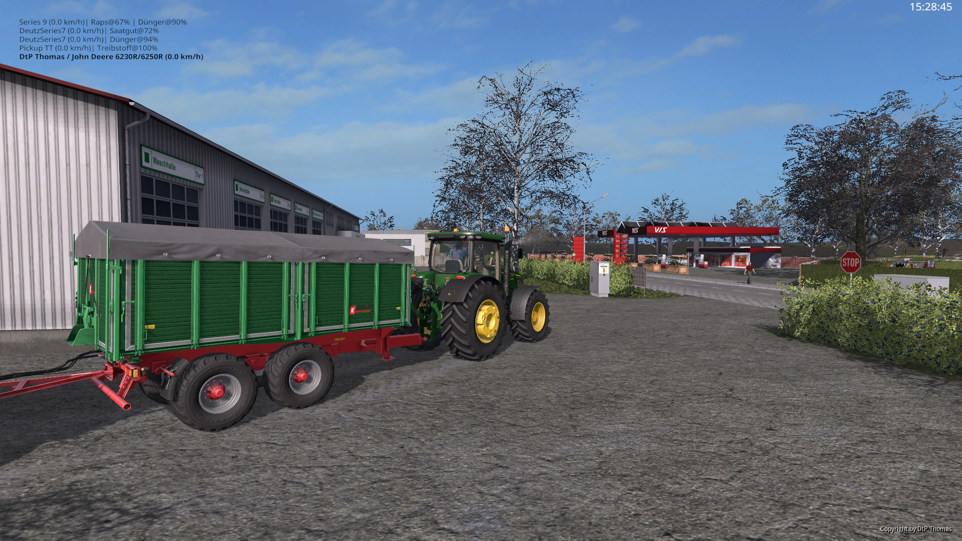 John Deere mit 2 Kröger