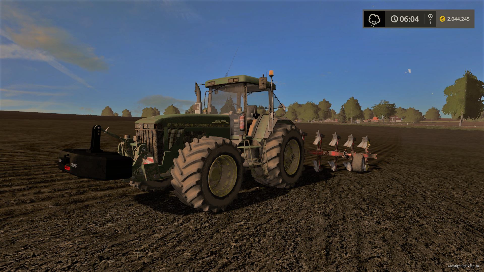 Pflügen mit John Deere