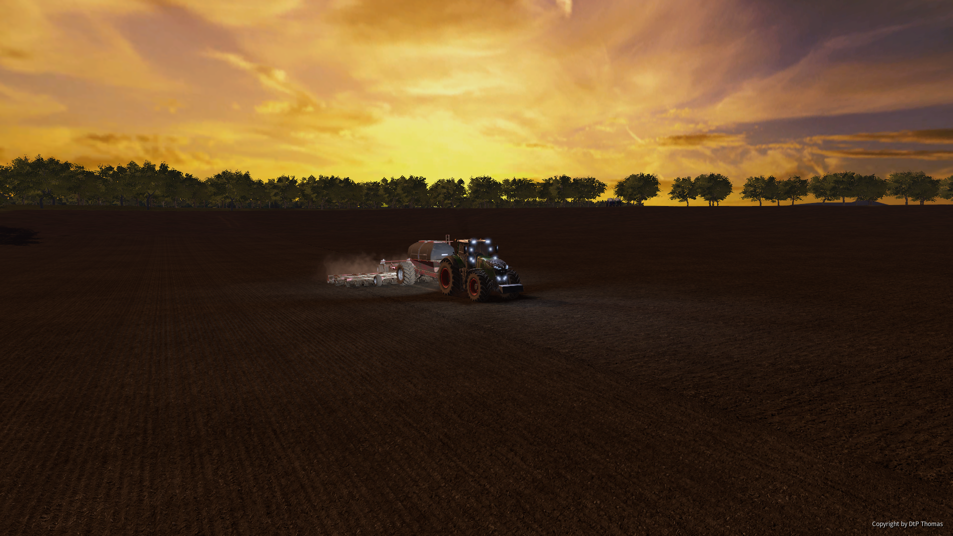 Raps Drillen auf der World of Farming Map