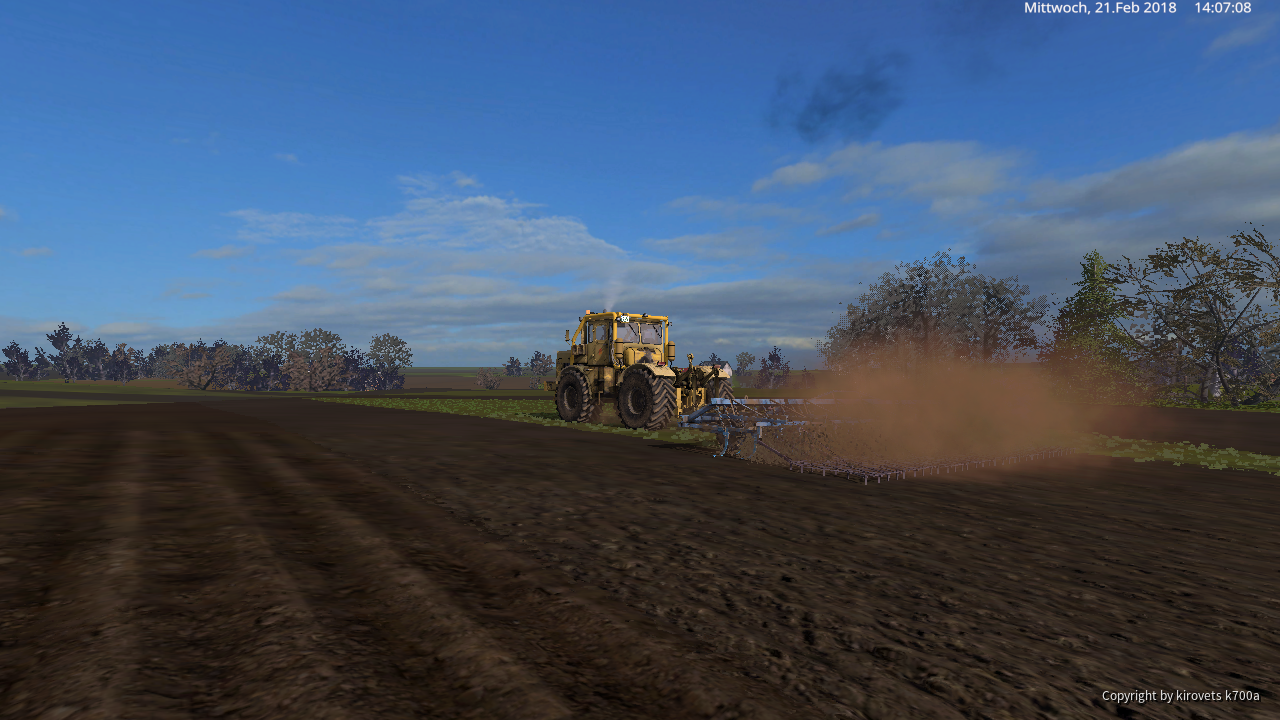 K700A bei der Arbeit in Ebsdorfer Heide