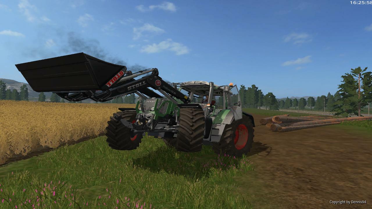 Fendt 820 Vario TMS im Holz