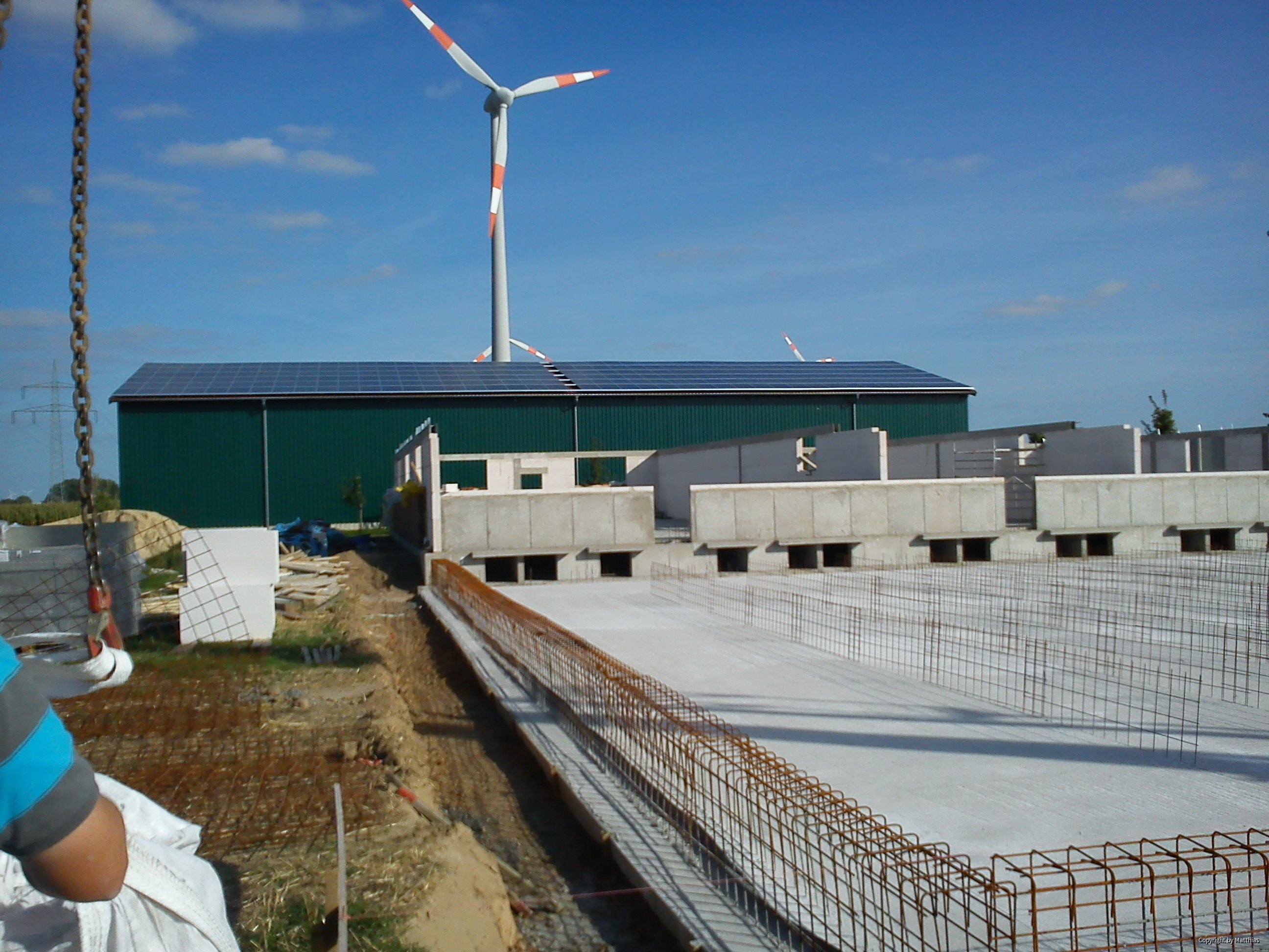 Maststall Bau im Jahr 2013 (Schweinemast)