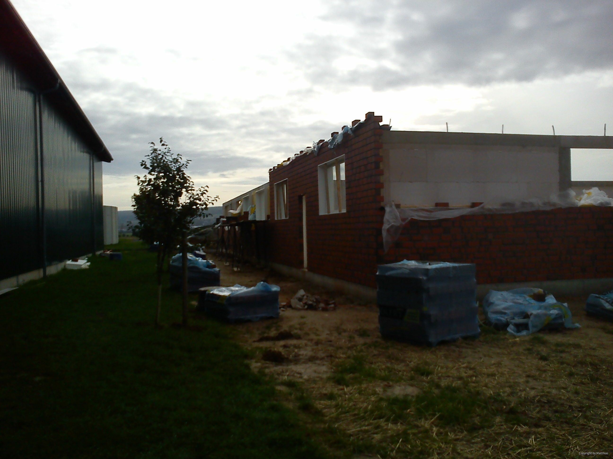 Maststall Bau im Jahr 2013 (Schweinemast)