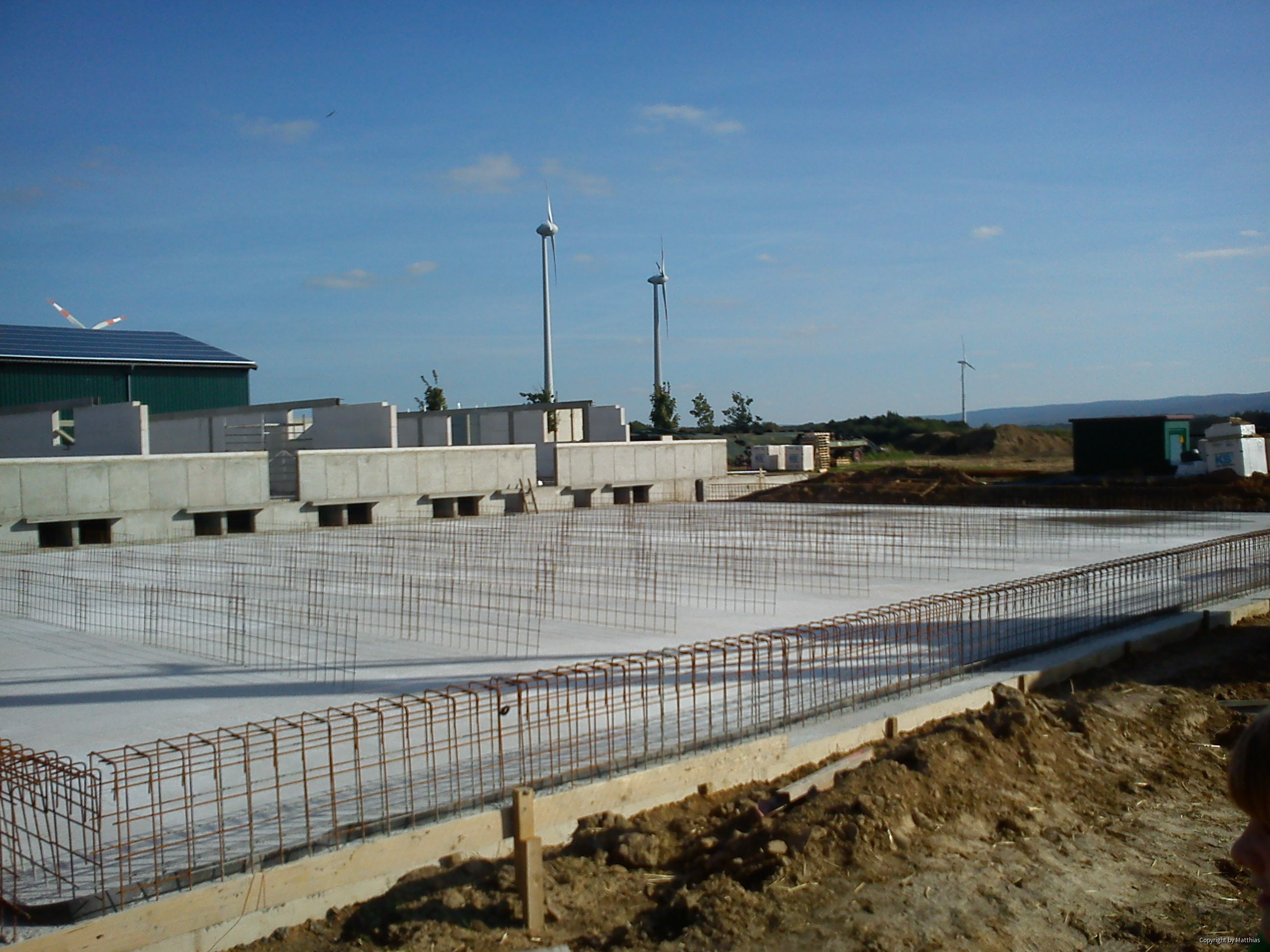 Maststall Bau im Jahr 2013 (Schweinemast)