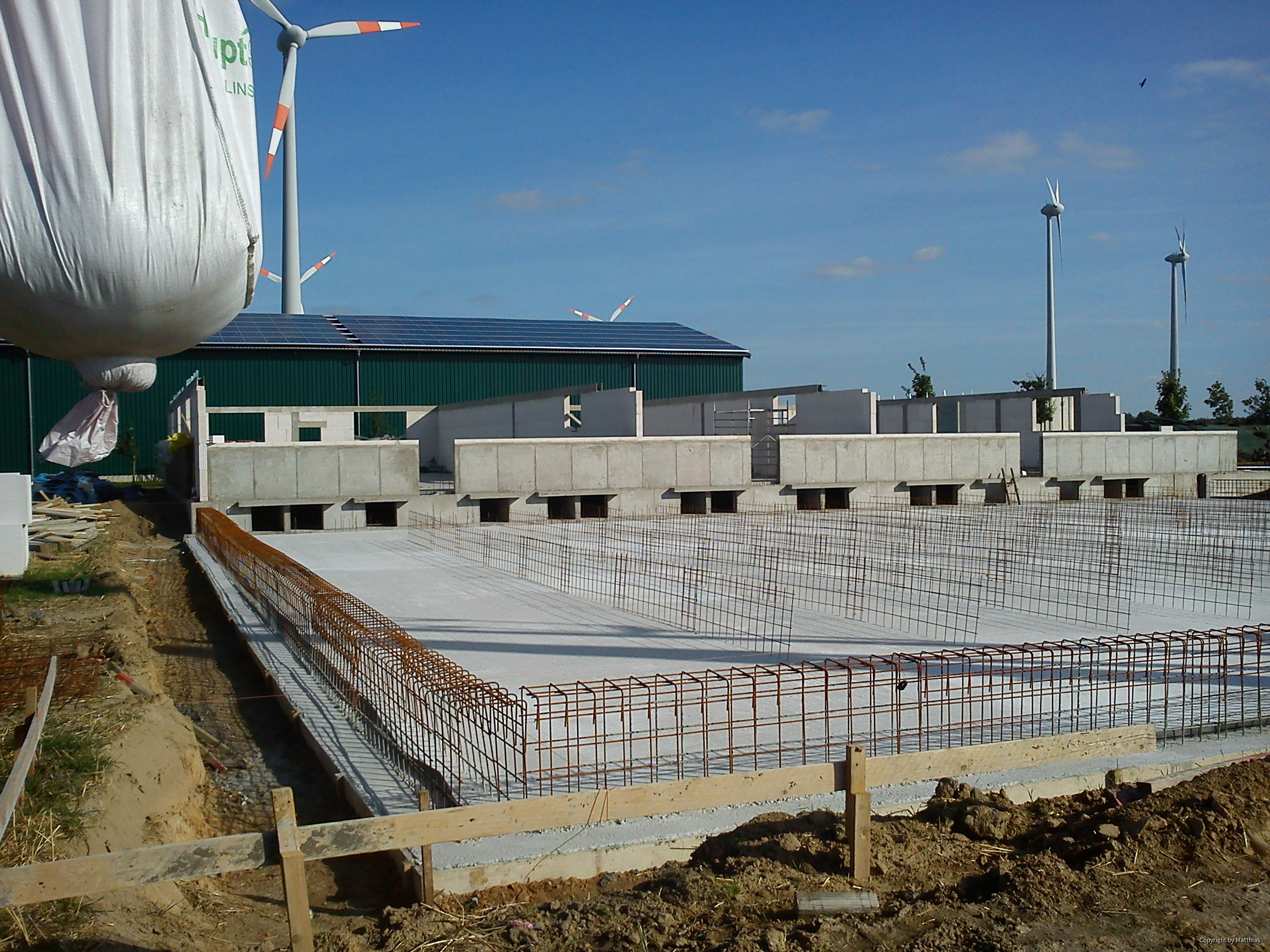 Maststall Bau im Jahr 2013 (Schweinemast)