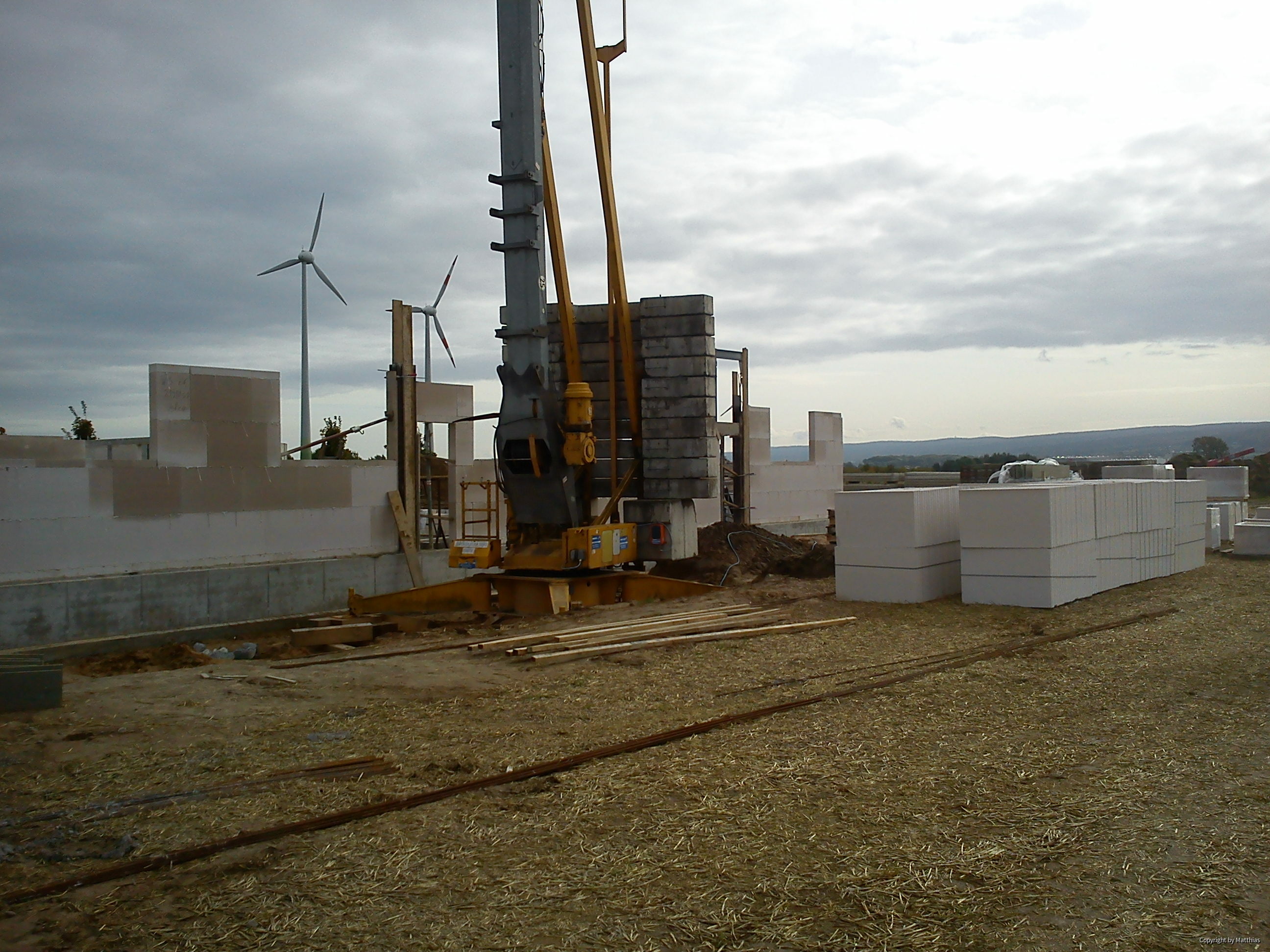 Maststall Bau im Jahr 2013 (Schweinemast)
