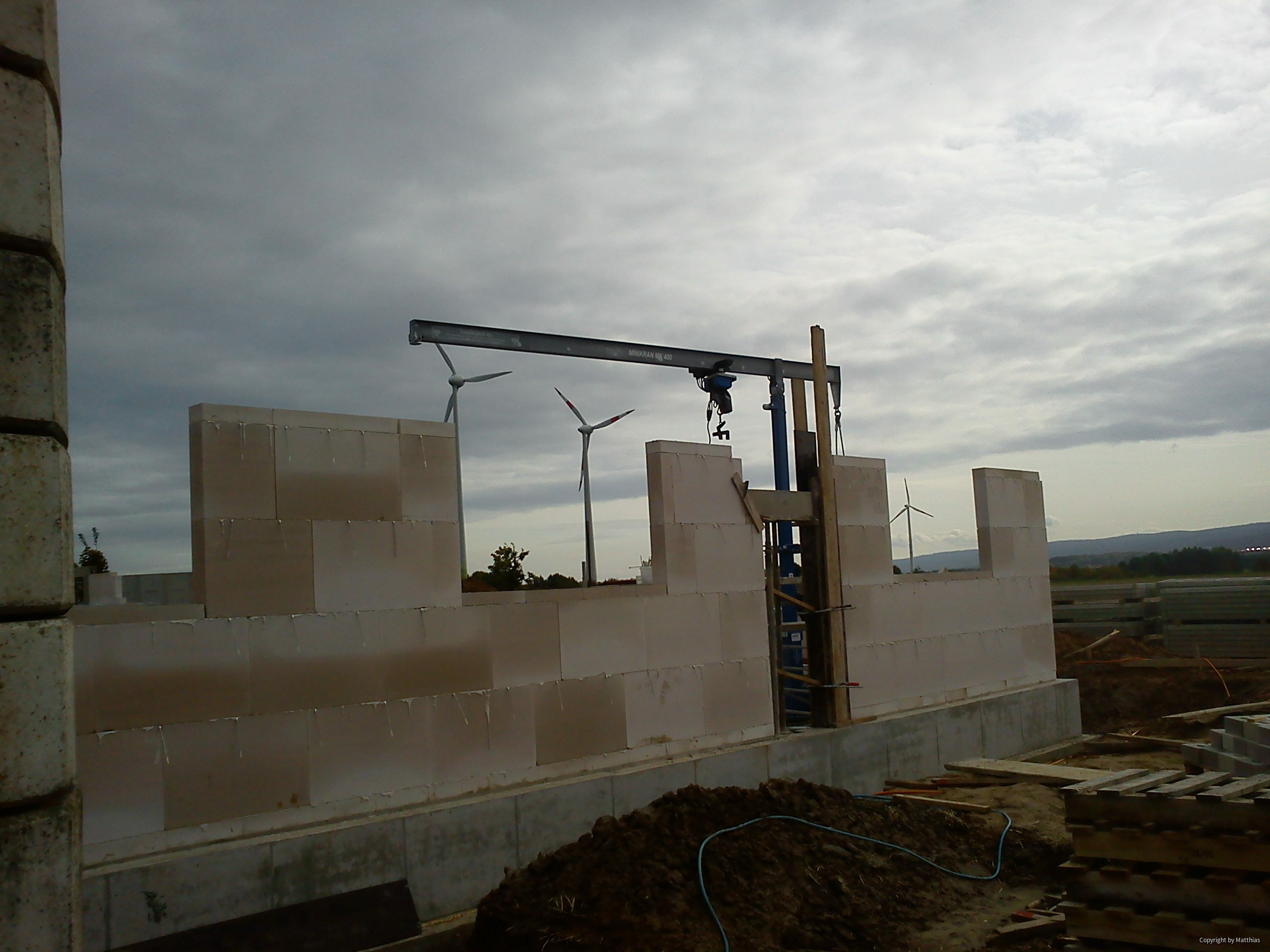 Maststall Bau im Jahr 2013 (Schweinemast)