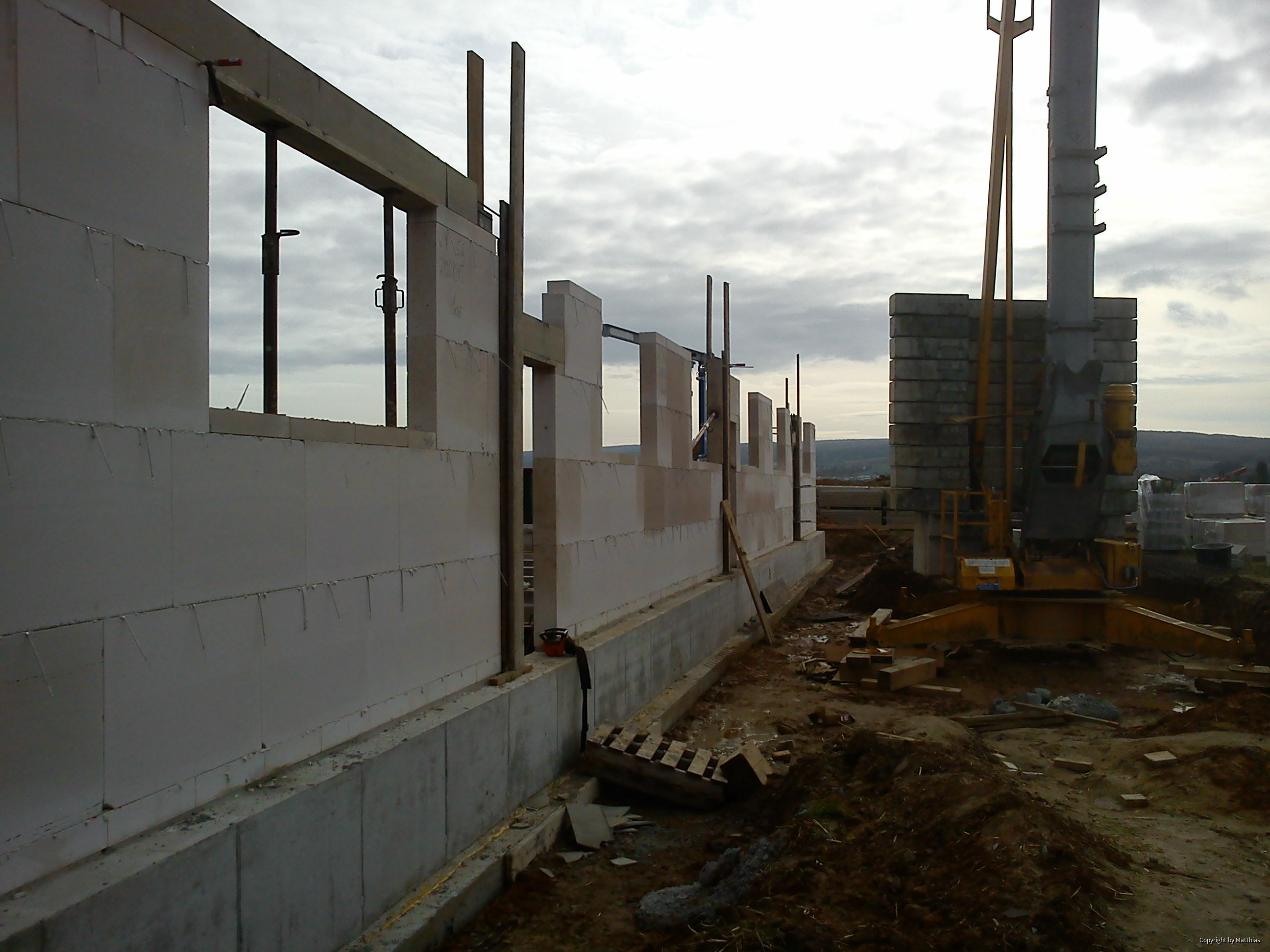 Maststall Bau im Jahr 2013 (Schweinemast)