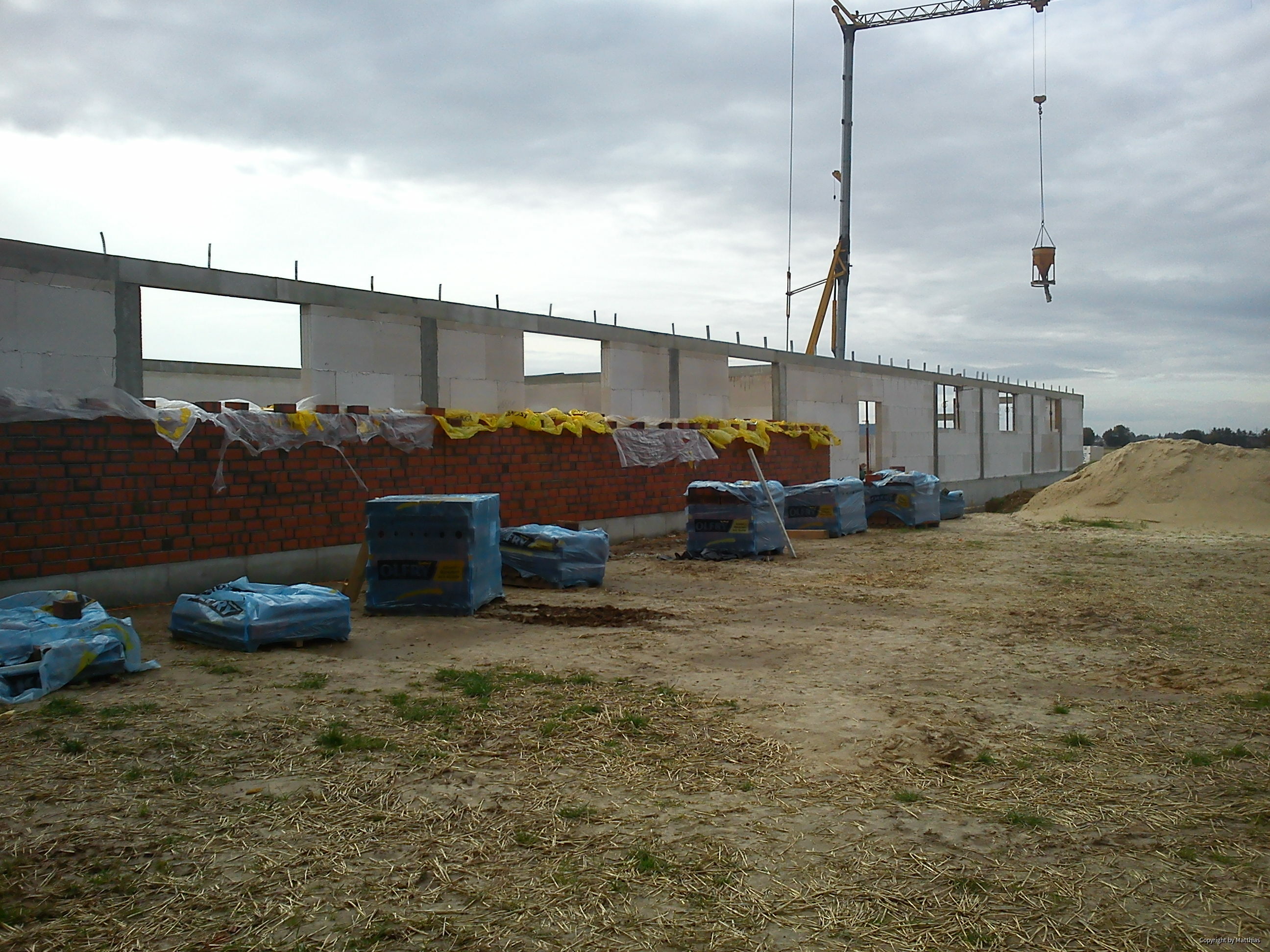 Maststall Bau im Jahr 2013 (Schweinemast)