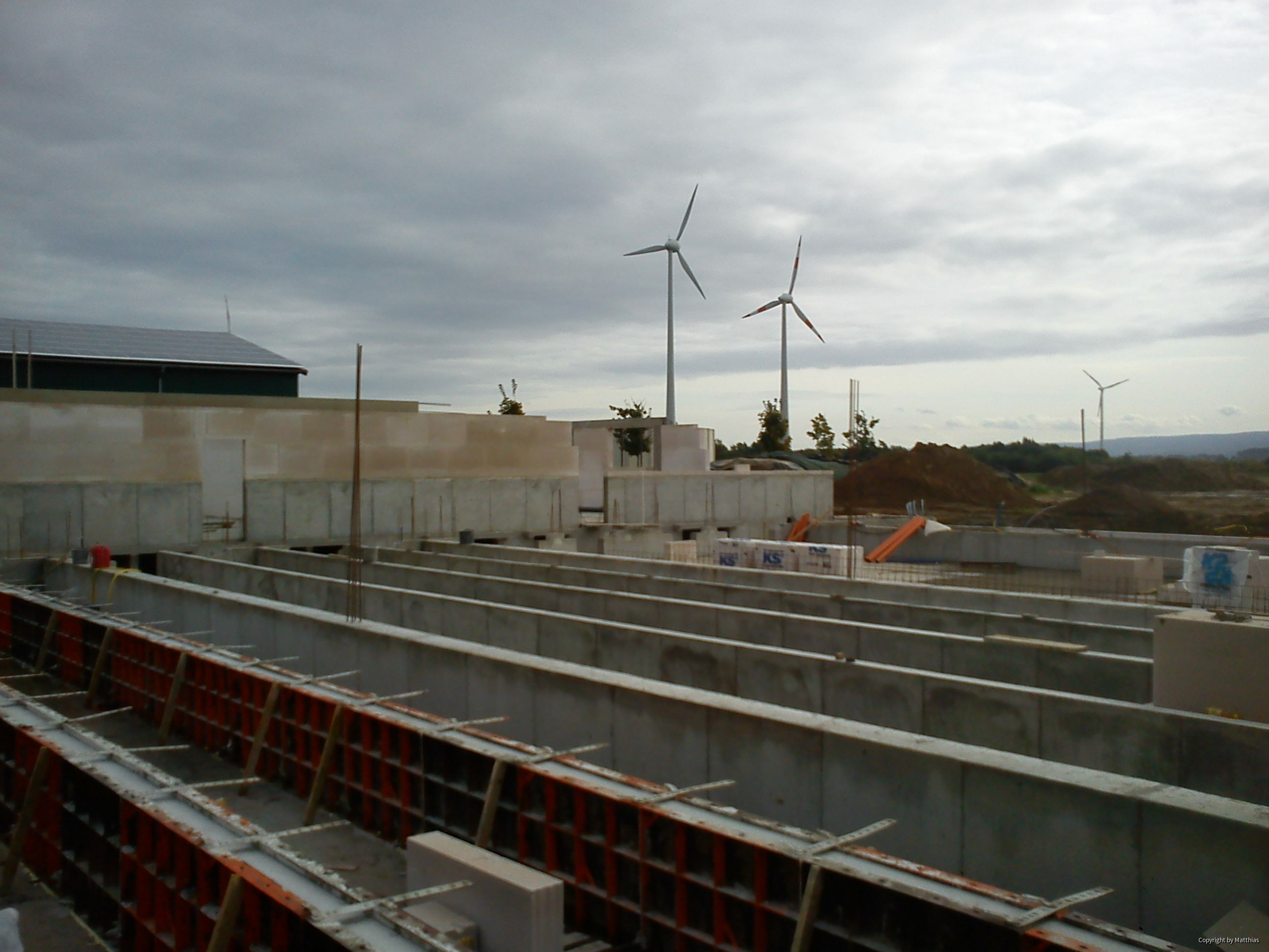 Maststall Bau im Jahr 2013 (Schweinemast)