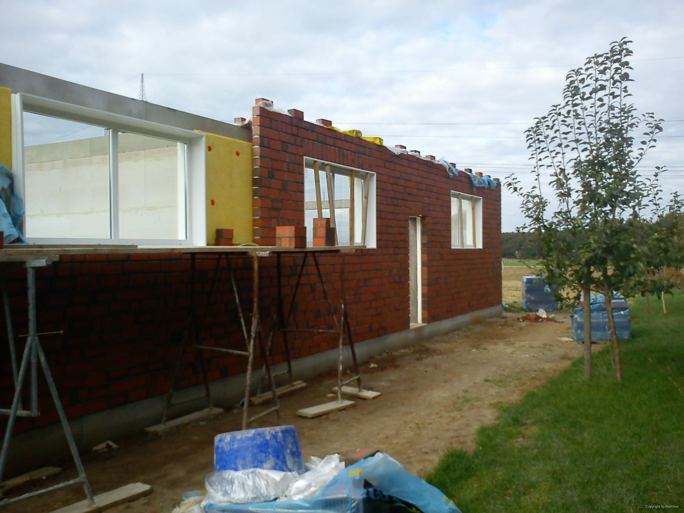 Maststall Bau im Jahr 2013 (Schweinemast)