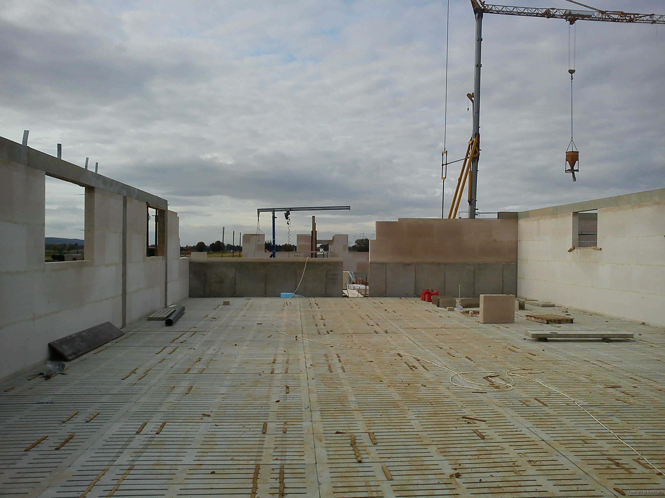 Maststall Bau im Jahr 2013 (Schweinemast)