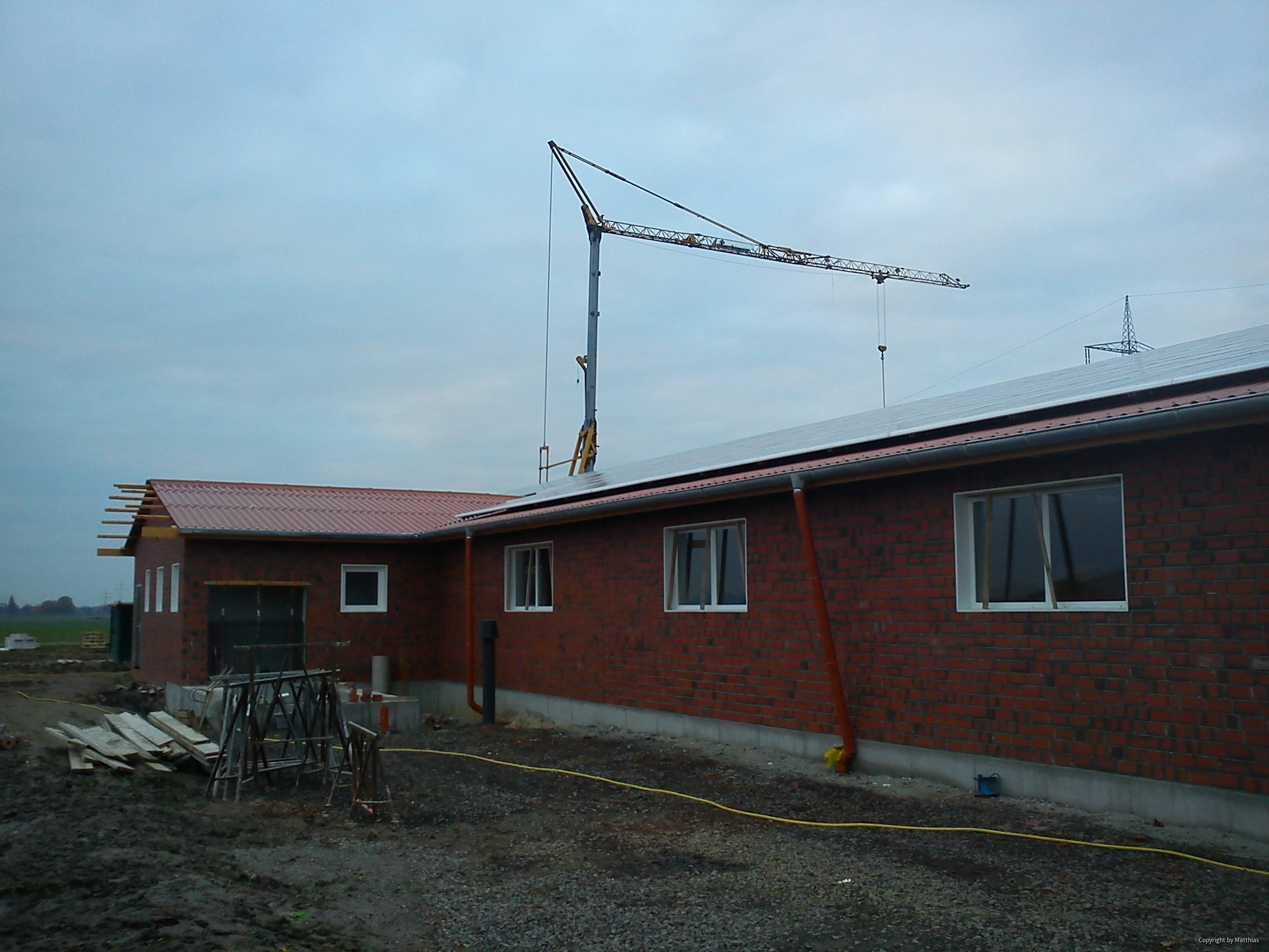 Maststall Bau im Jahr 2013 (Schweinemast)-3