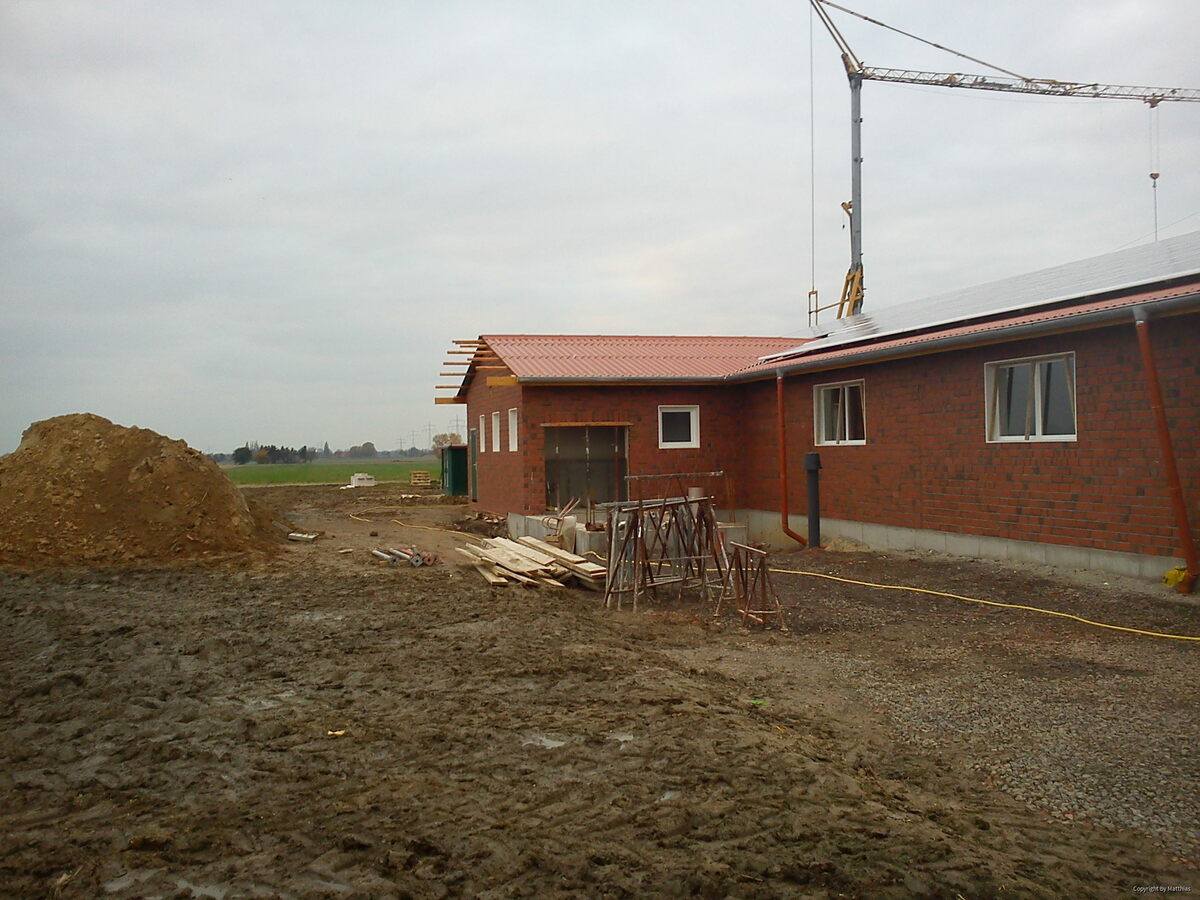 Maststall Bau im Jahr 2013 (Schweinemast)-3