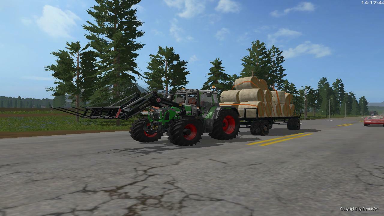 Fendt Vario 818 TMS am Ballen fahren