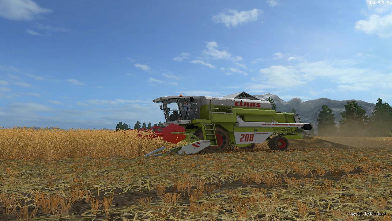 Claas im letzten Hafer