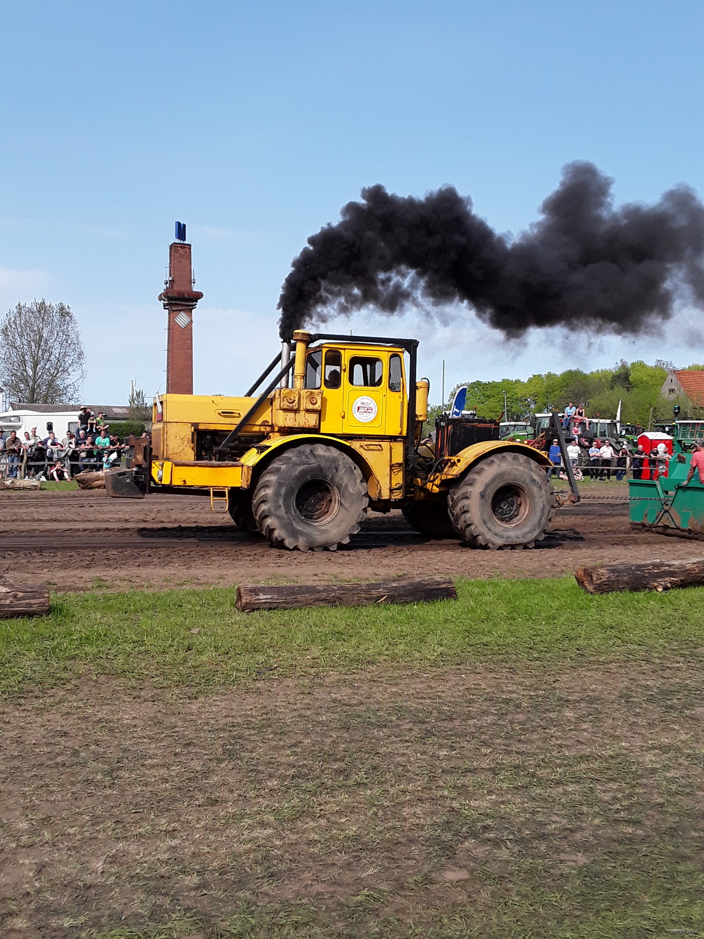 einer der Rauchbomben