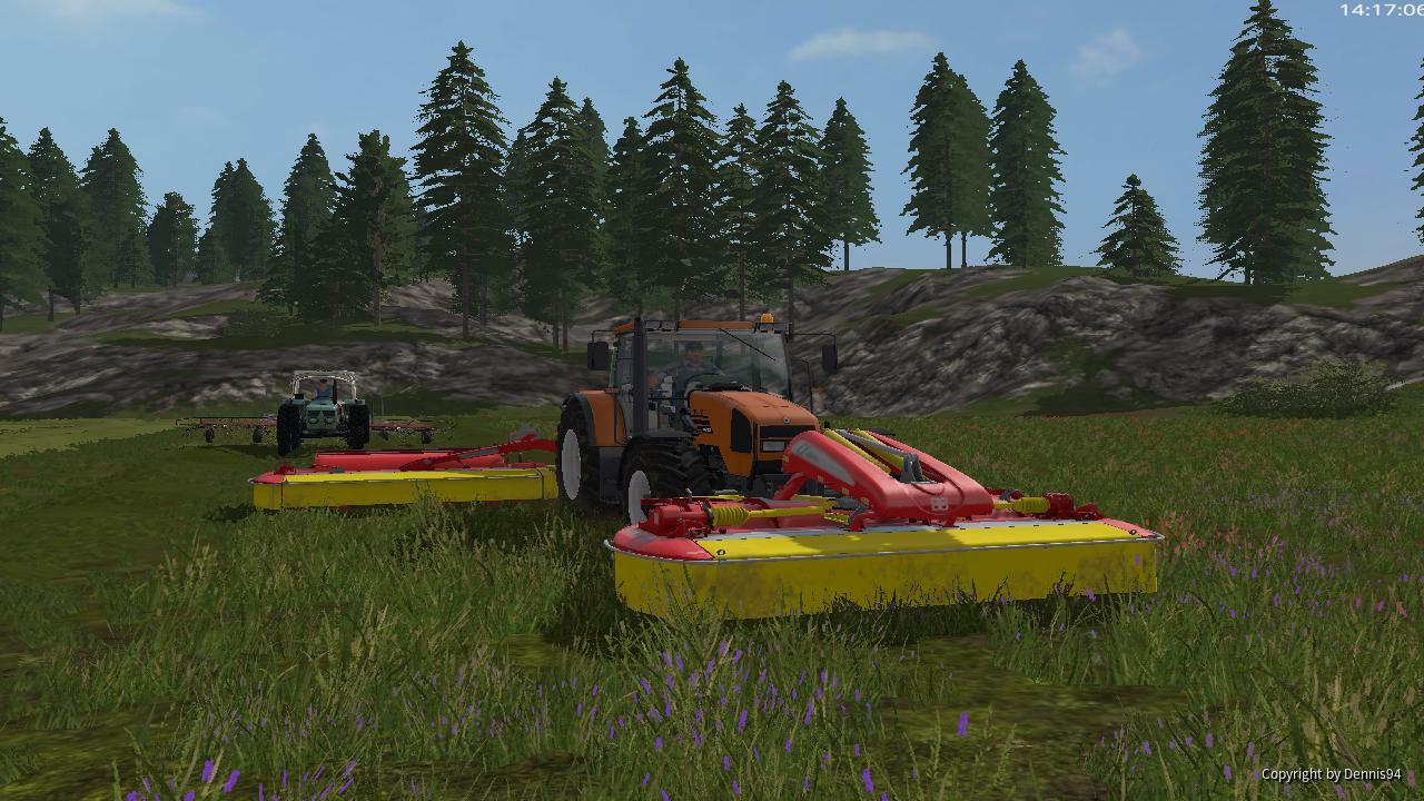 Renault Mäht und deutz 4506 wendet