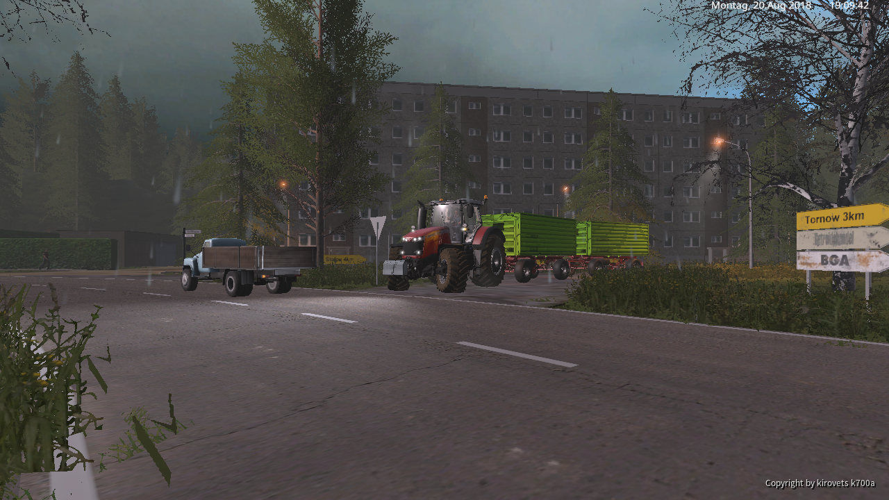 Massey Ferguson 8700S mit Conow Hw80
