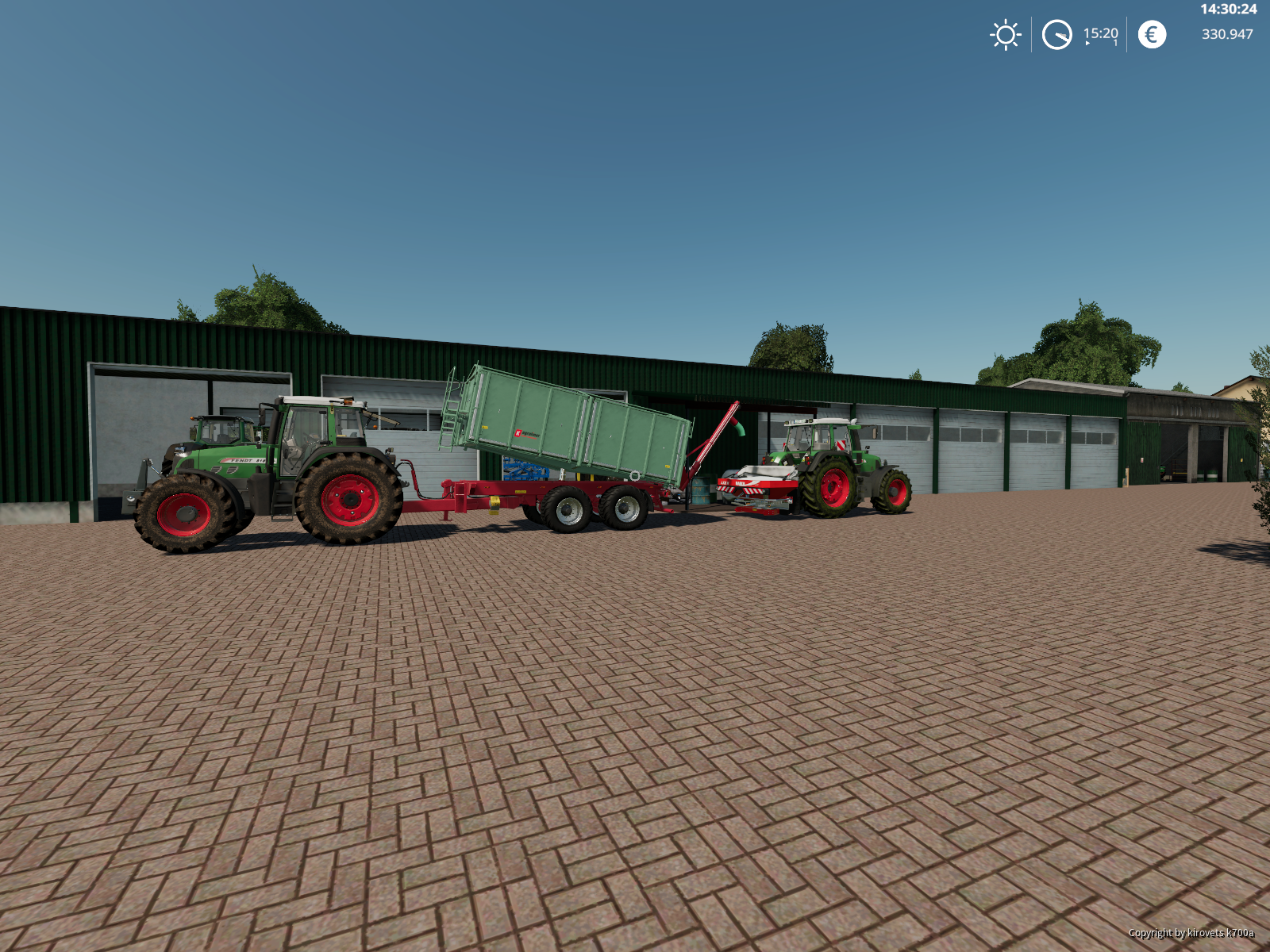 Fendt Power bei der Dünger Ausbringung