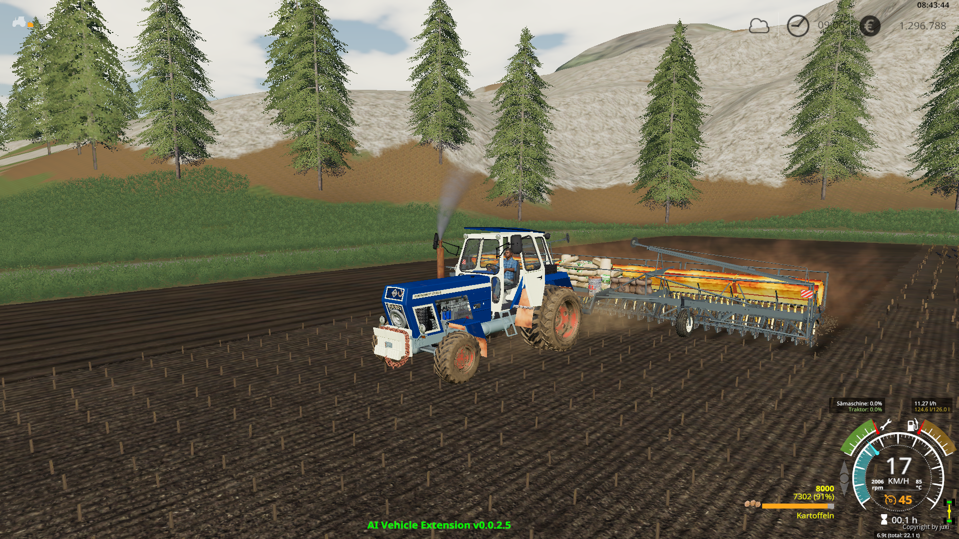 der Blaue bei der Arbeit