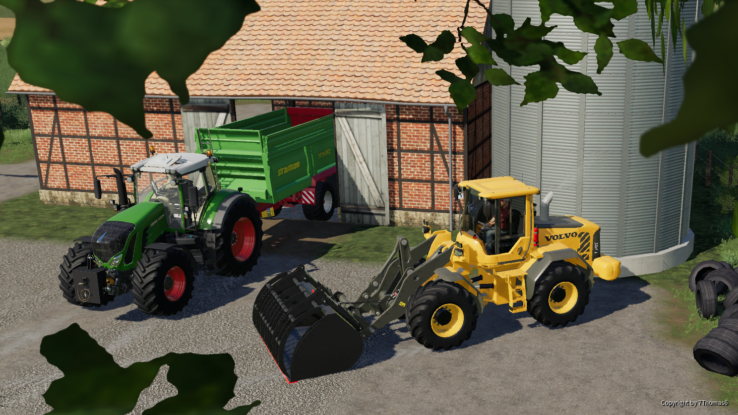 Mit Fendt & Volvo zum Mist streuen