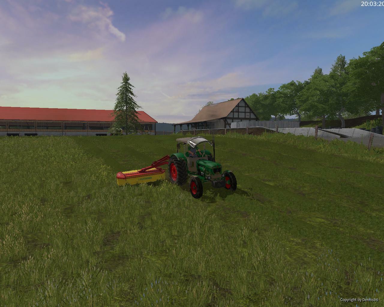 wiese Mähen mit deutz D6005