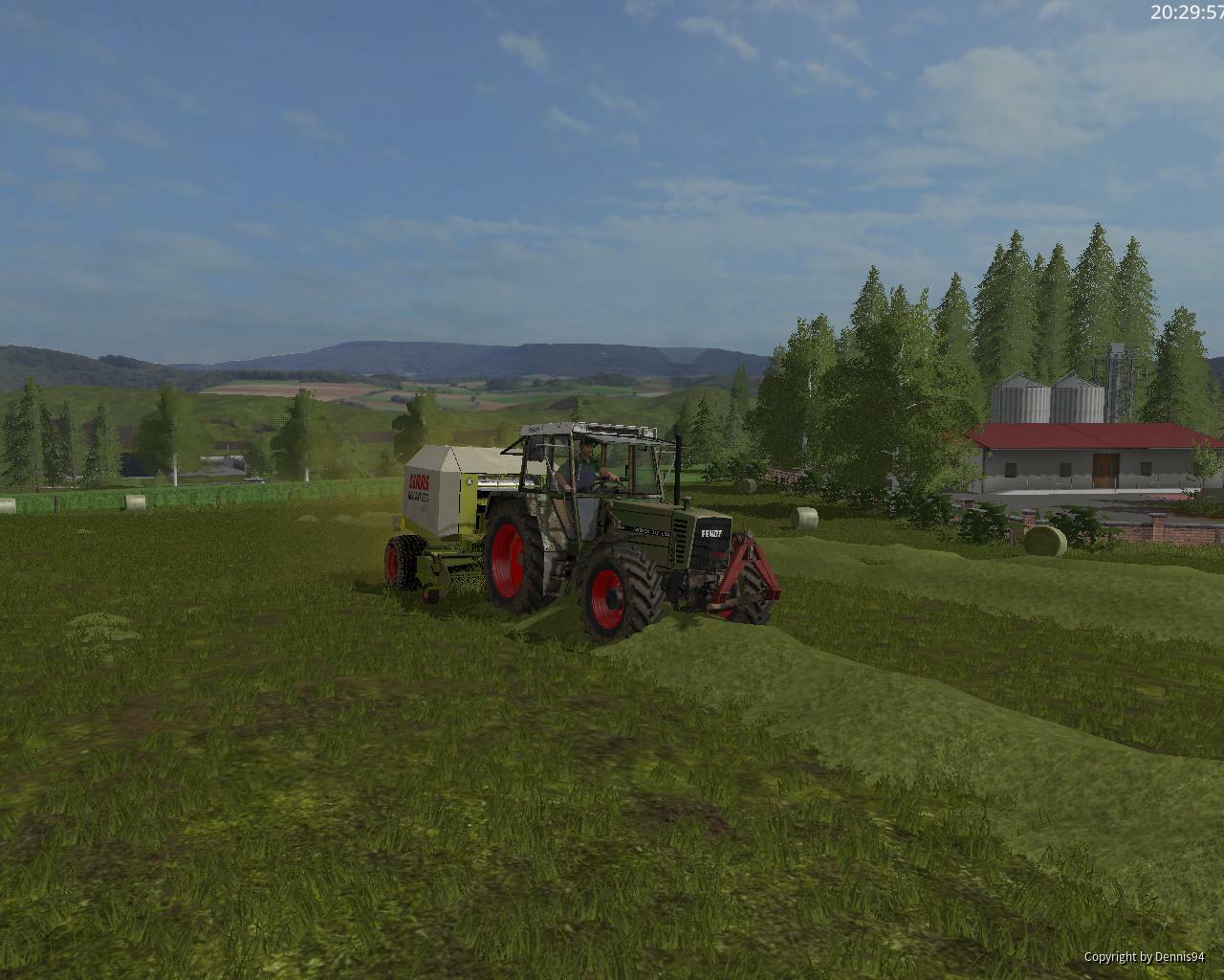 Rundballen pressen mit 312 LSA