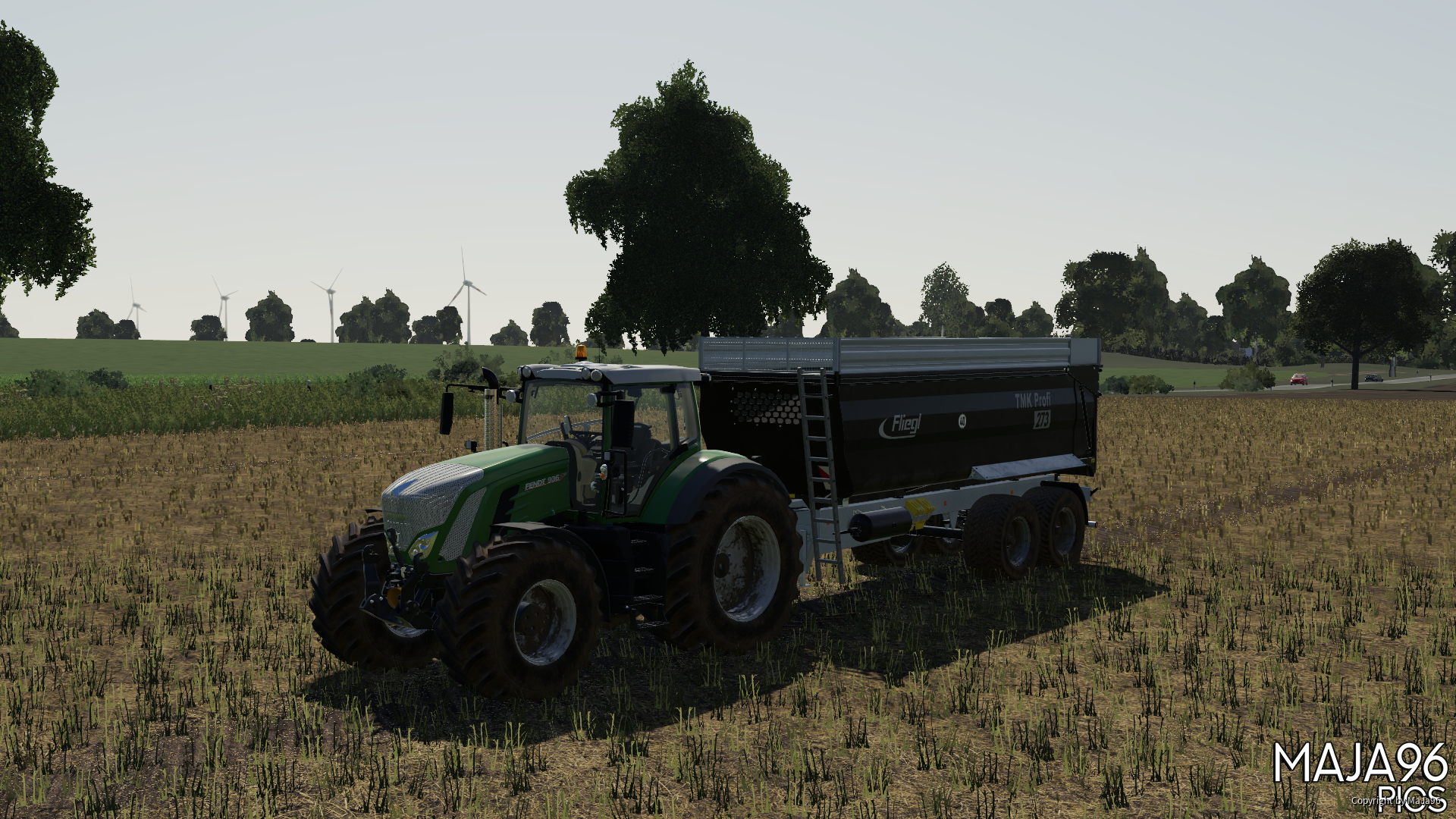 Fendt 936 S4 beim Raps abfahren