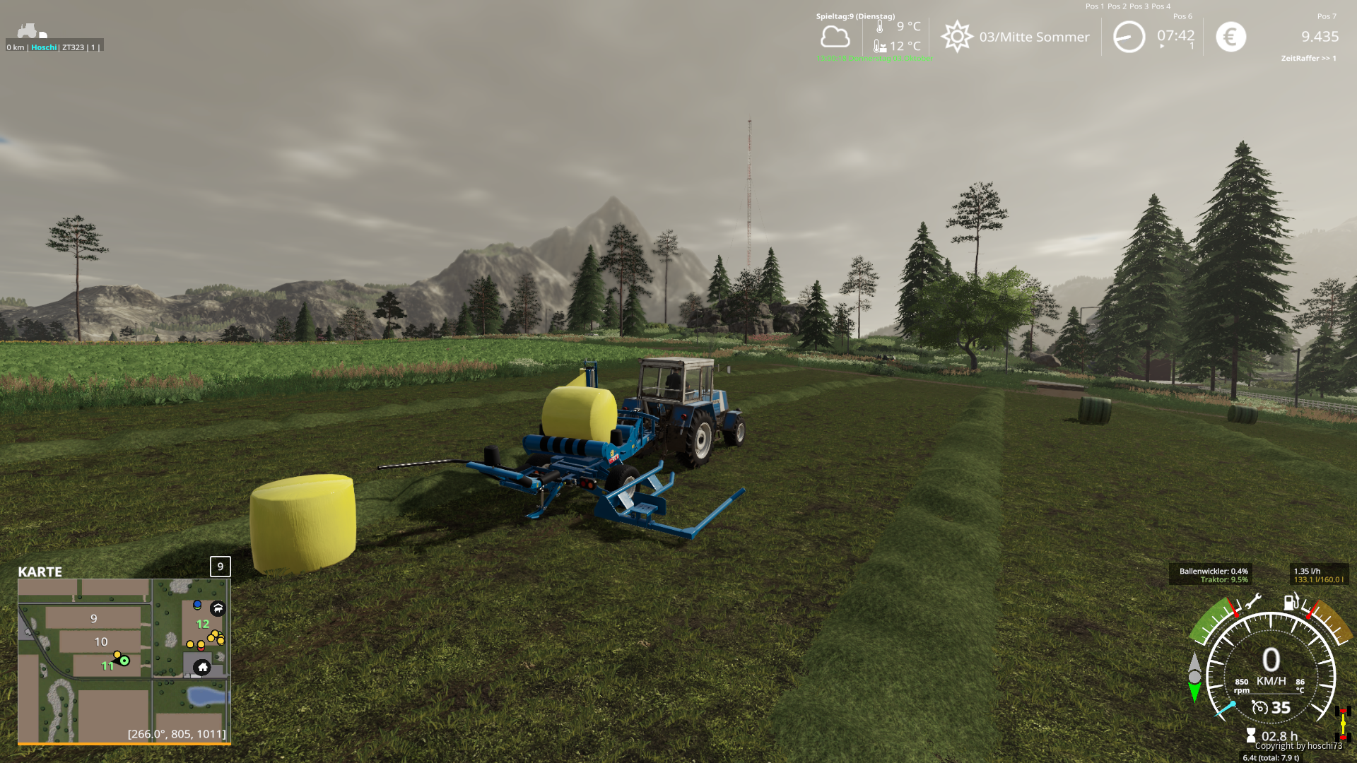 Silageballen wickeln