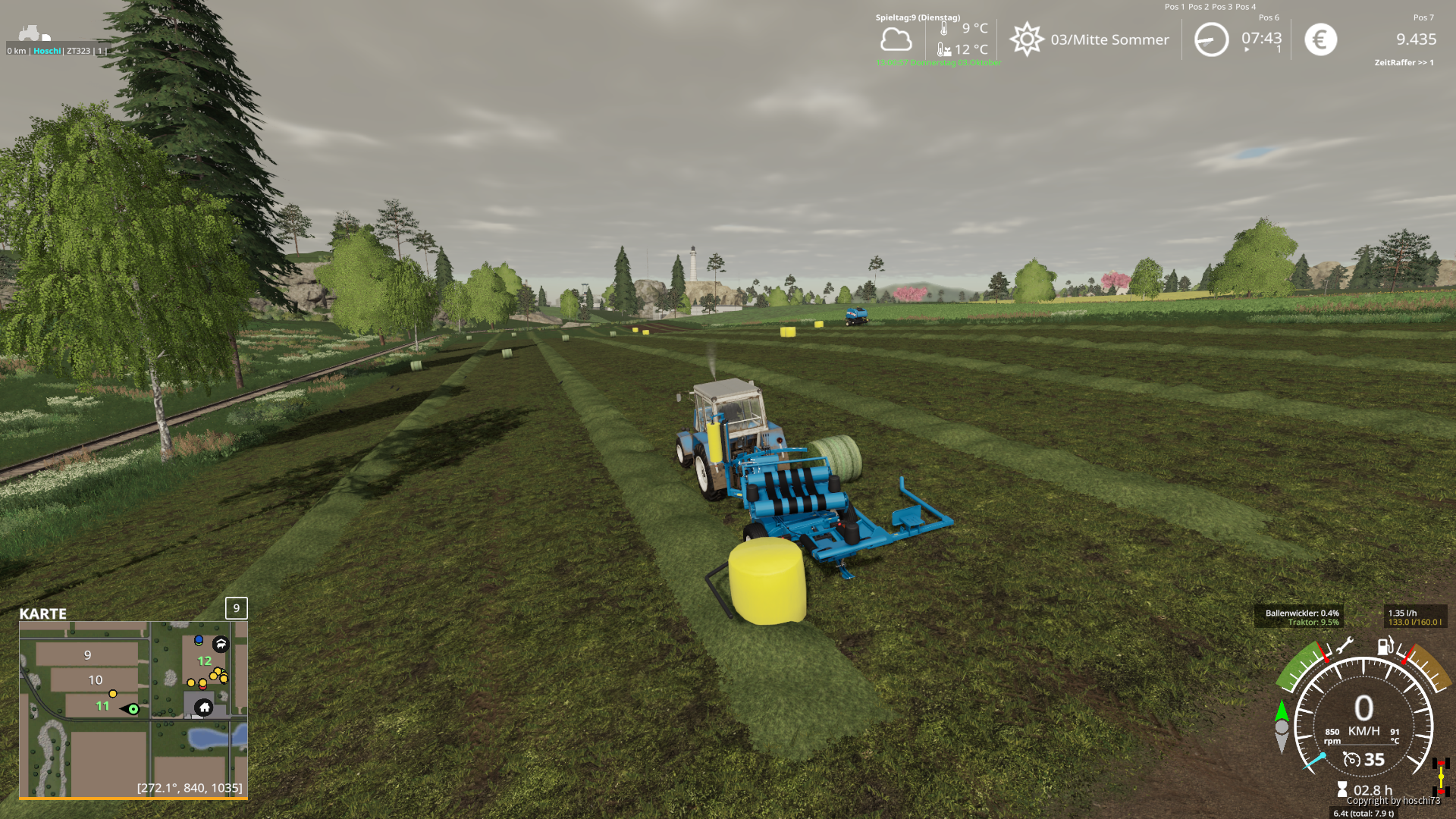 Silageballen wickeln