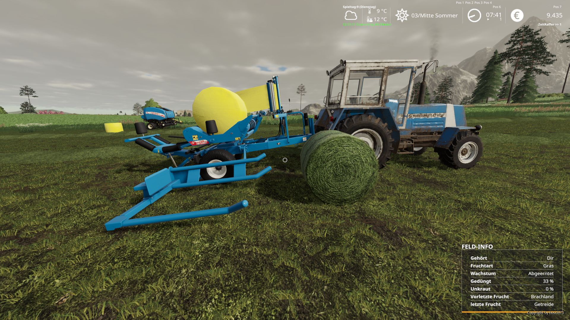 Silageballen wickeln