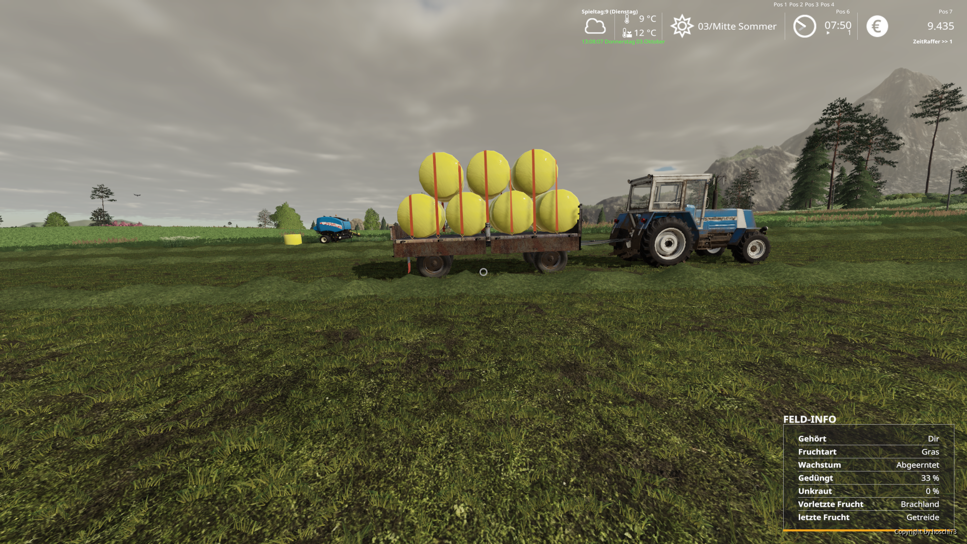 Silageballen wickeln