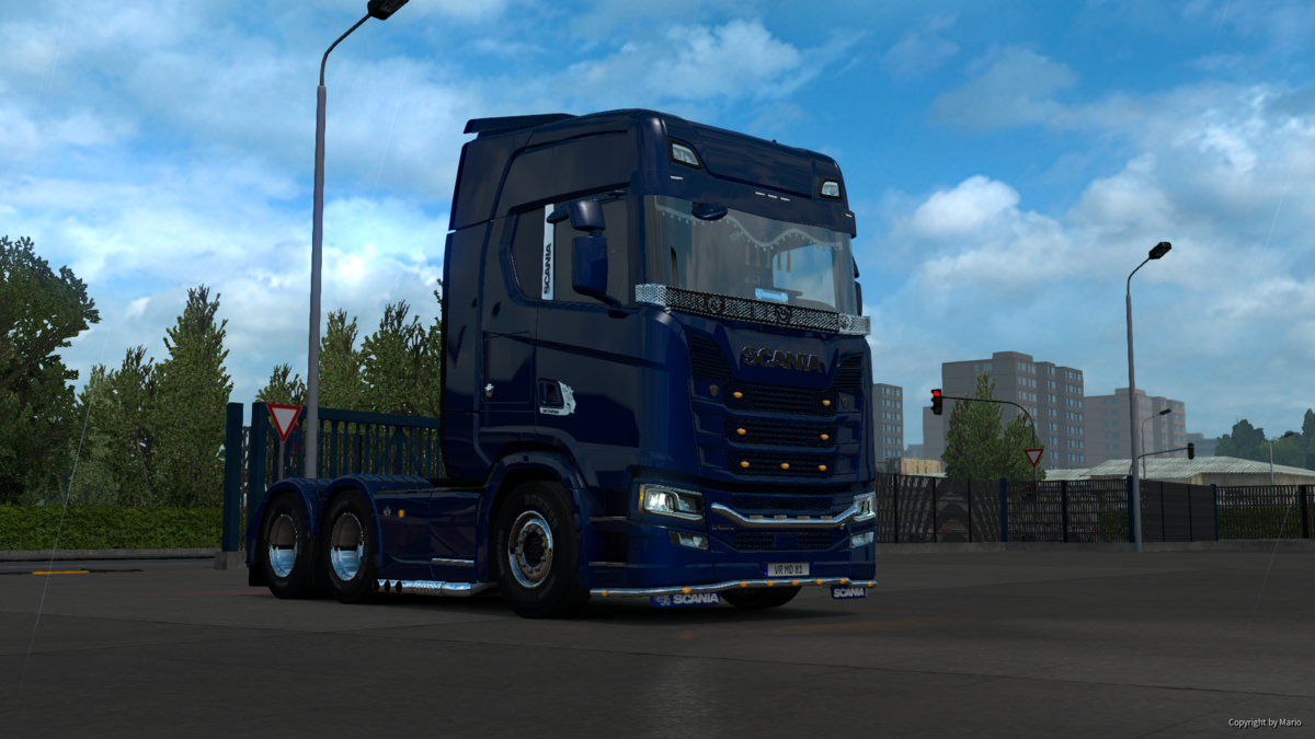 Scania in blau