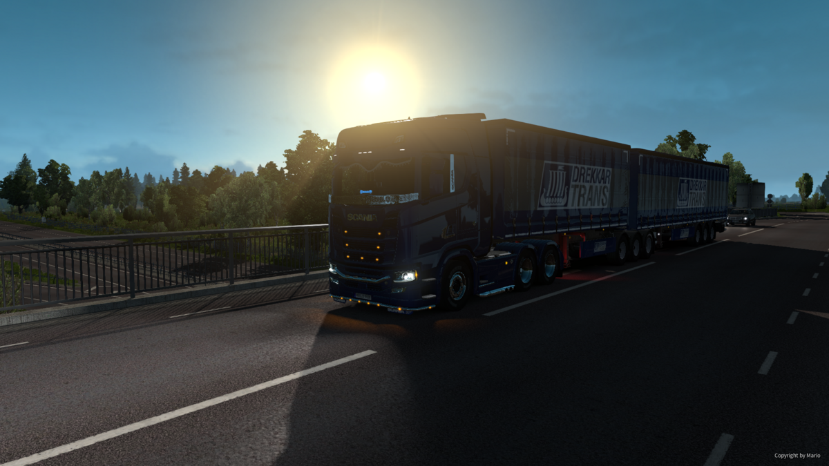 Scania in blau