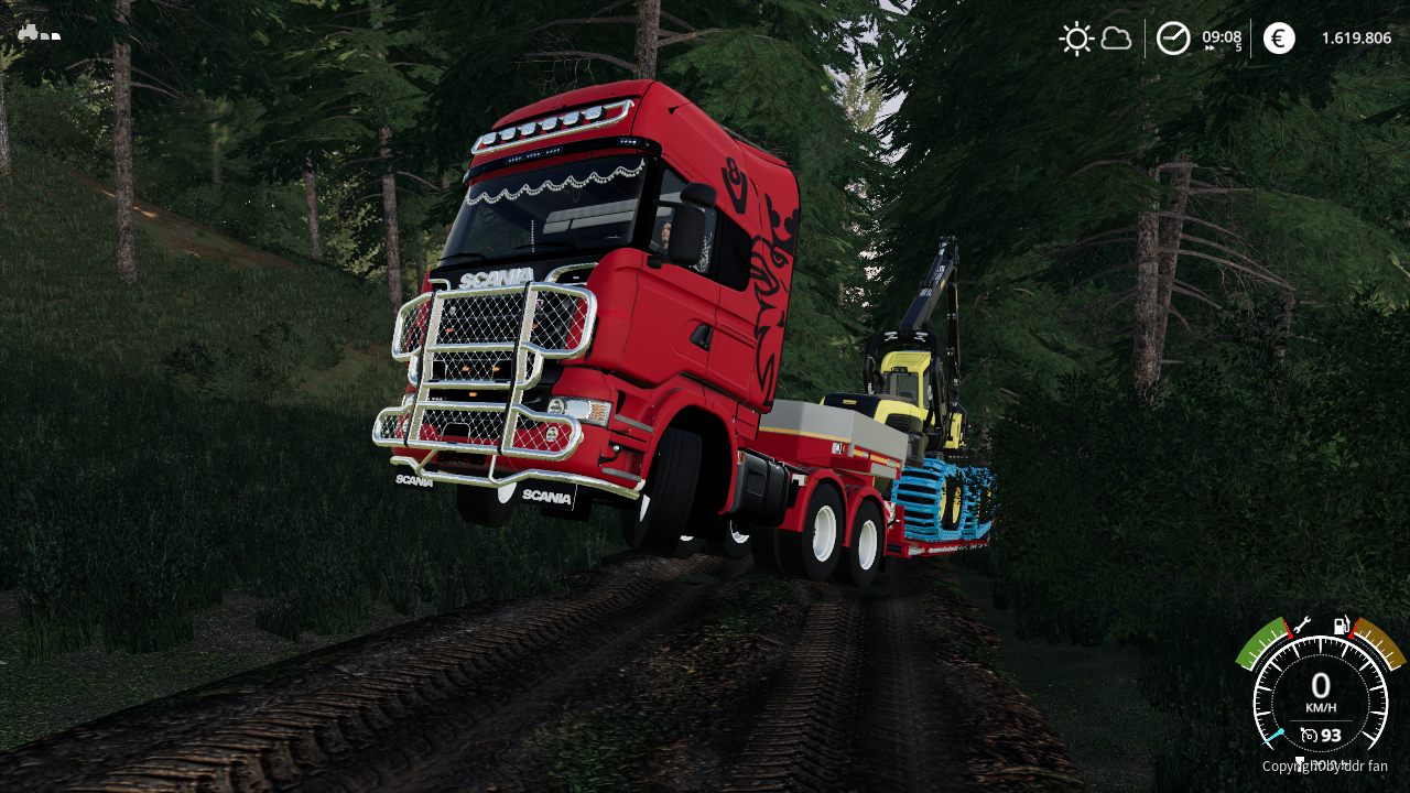 V8 power im Wald