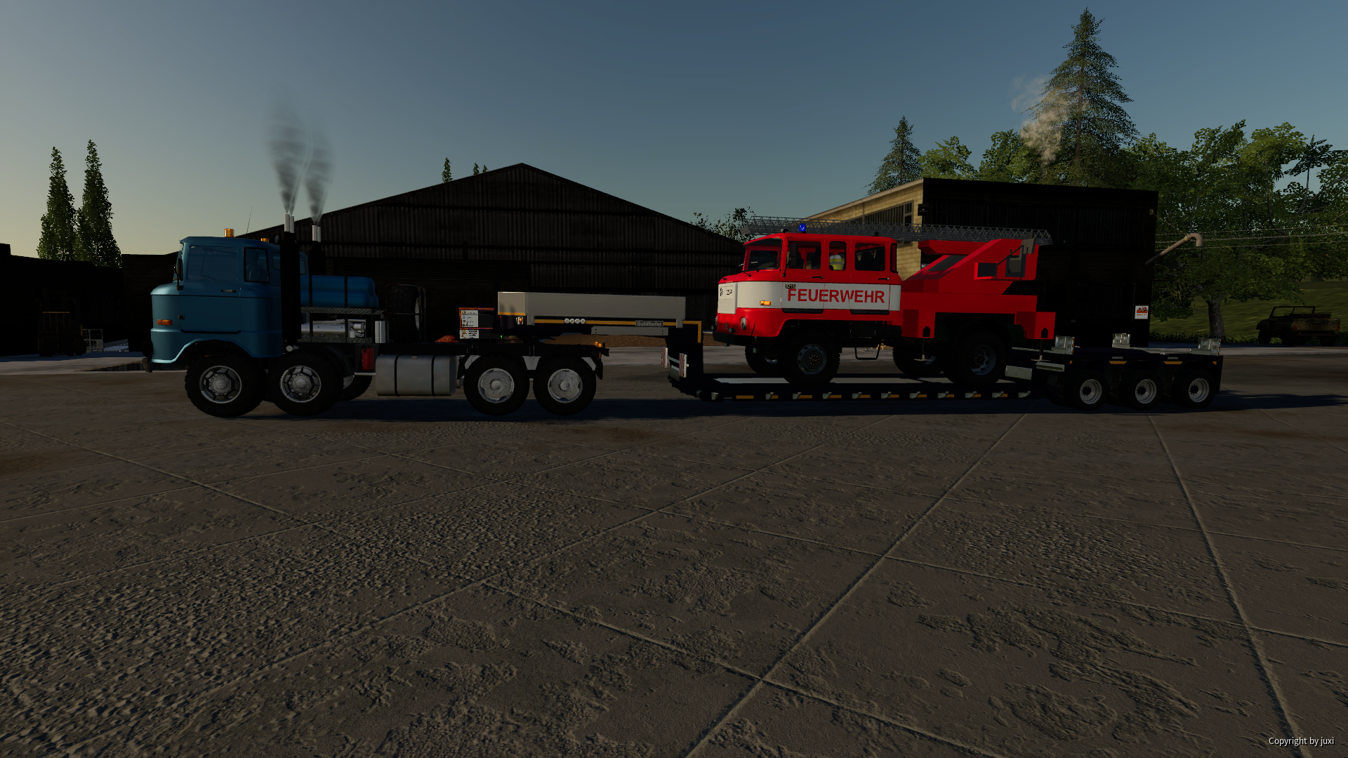 Feuerwehr zur Werkstatt