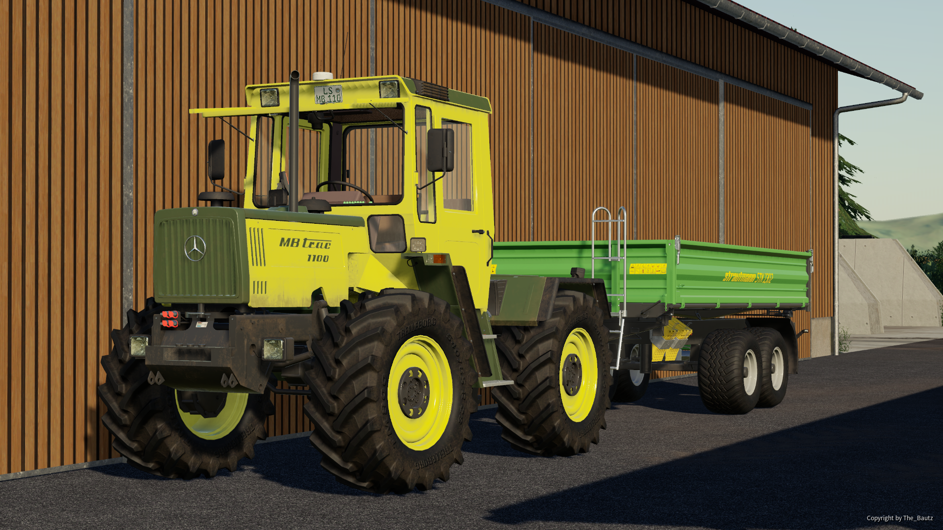 MB Trac 1100 mit Strautmann Kipper
