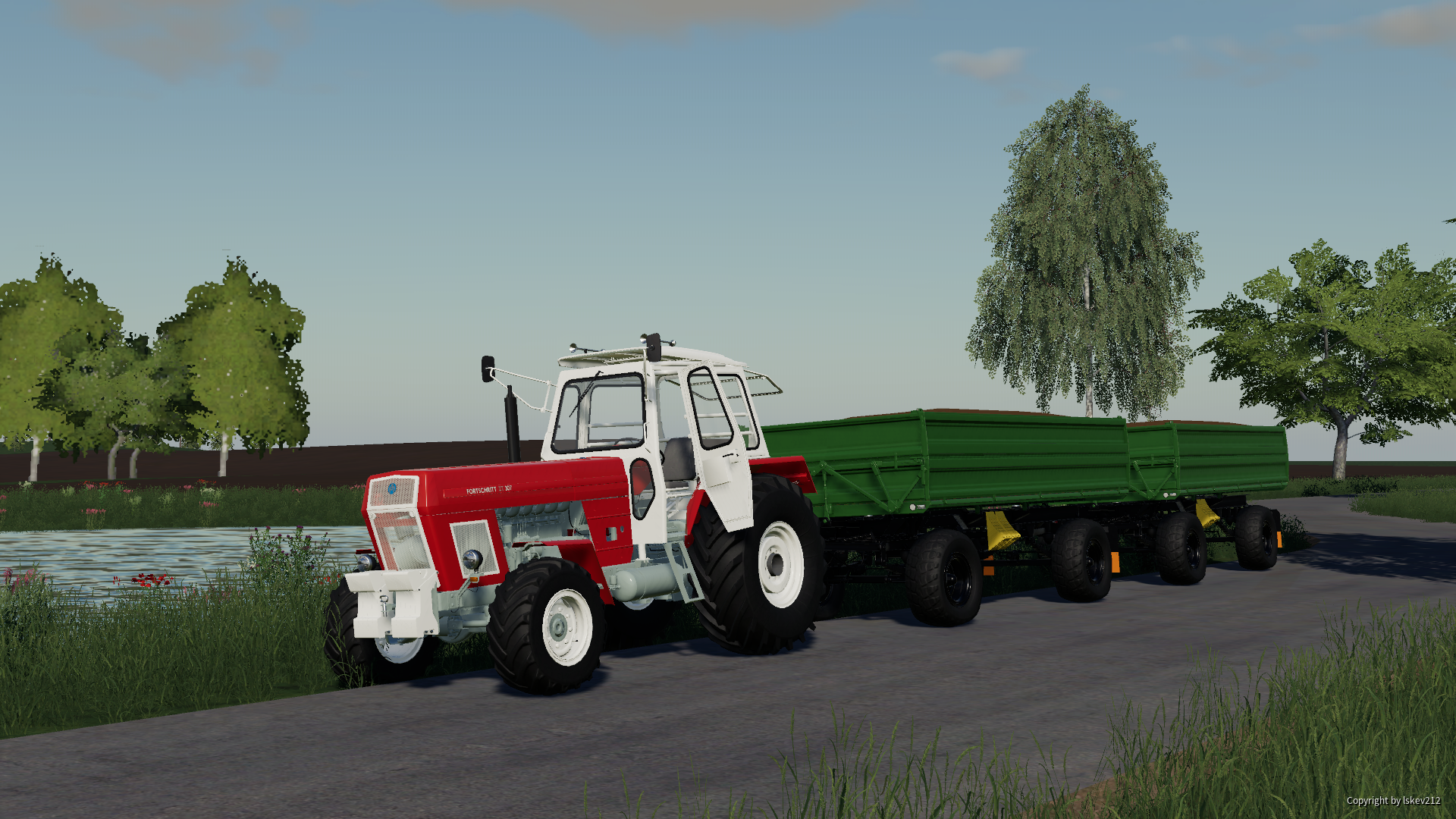 Getreide fahren mitm ZT307