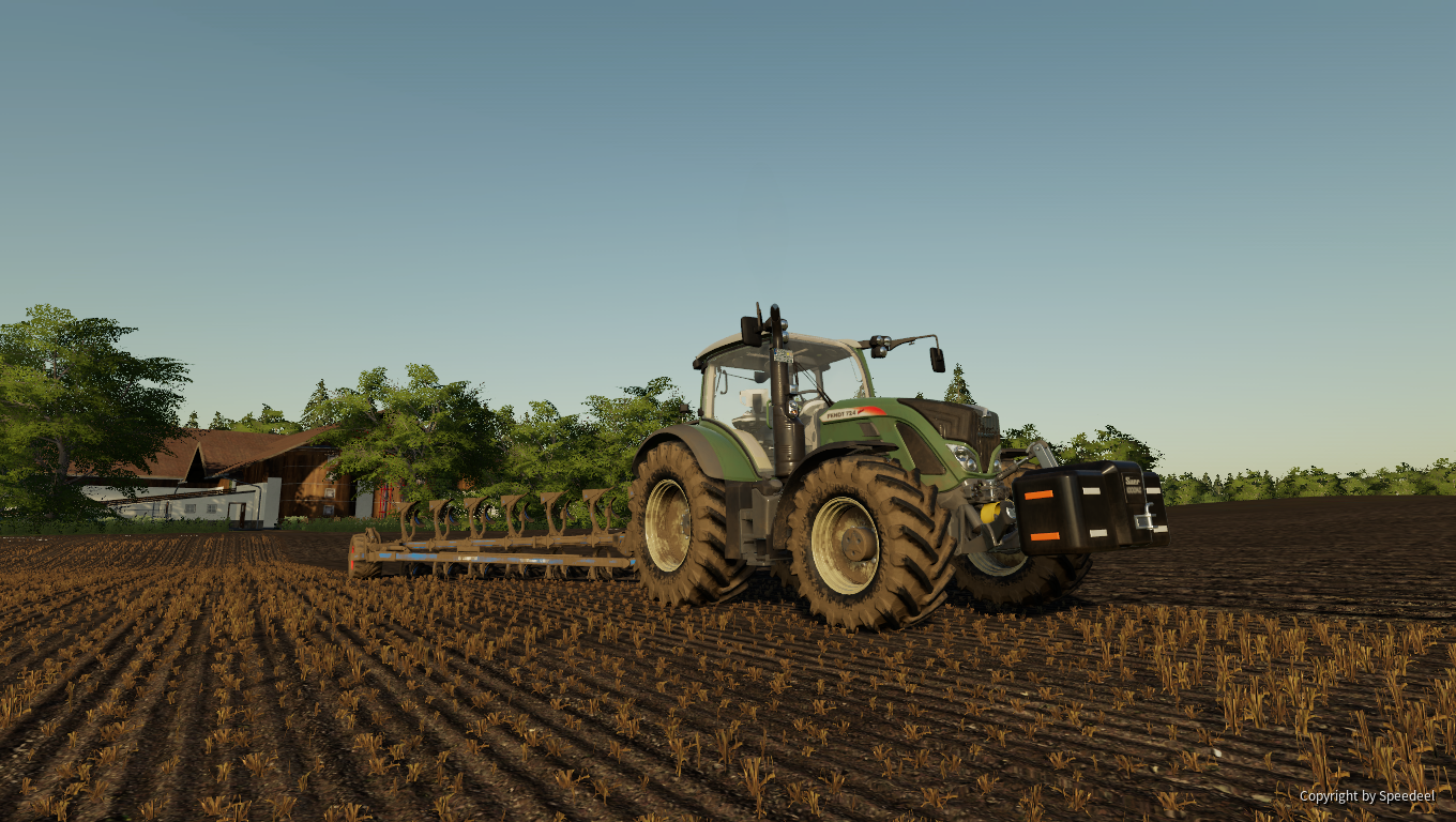 Fendt 724 Vario mit Lemken Diamant 12